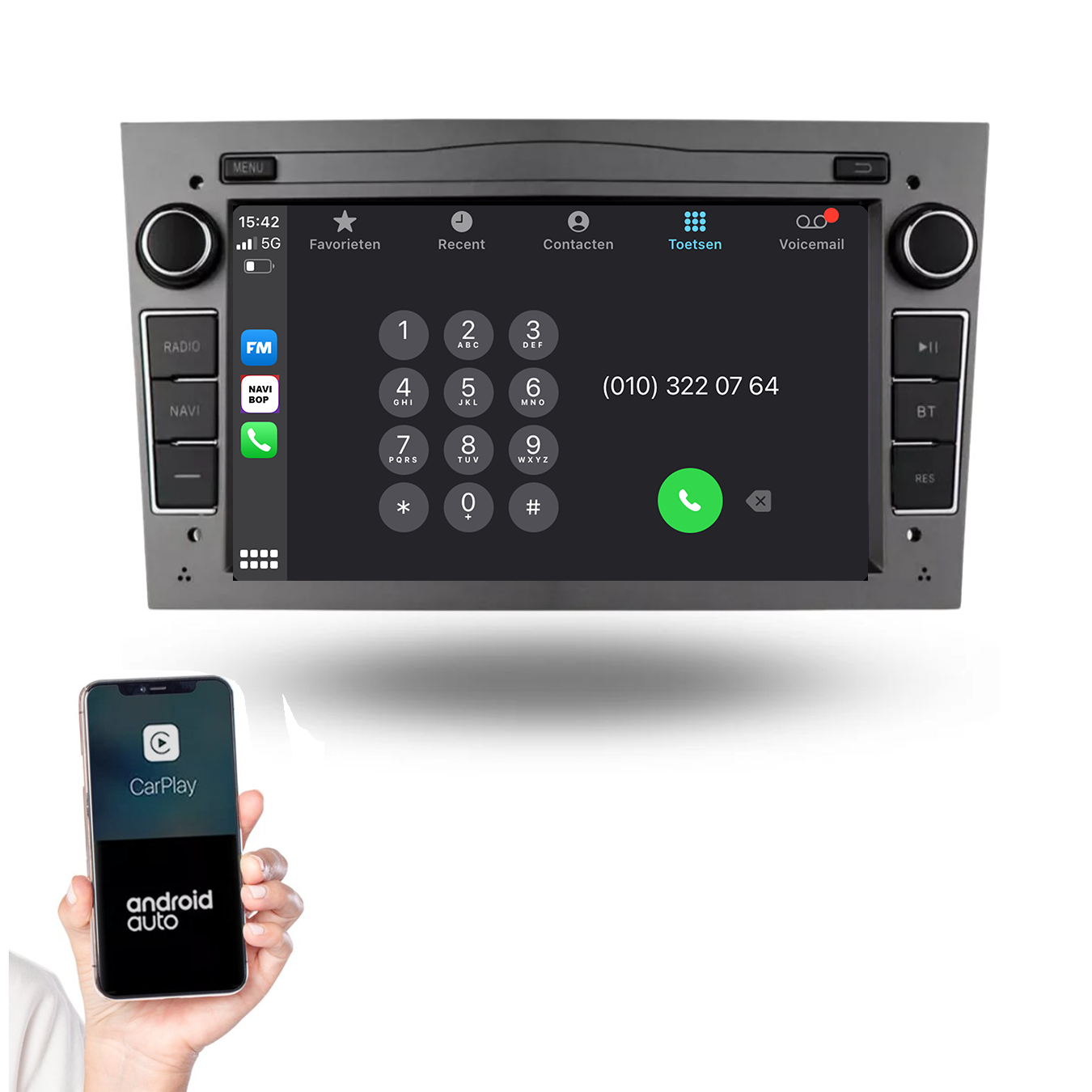 Opel Astra H | Autoradio | 2004 t/m 2010 | Android 14 | Apple CarPlay & Android Auto