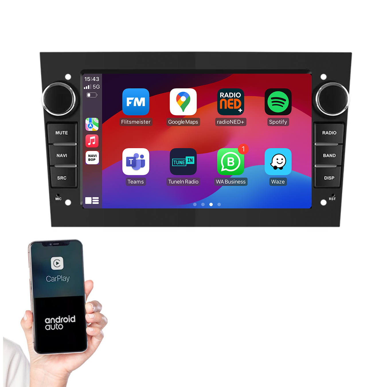 Opel Corsa D | Autoradio | 2005 t/m 2014 | Android 14 | Apple CarPlay & Android Auto