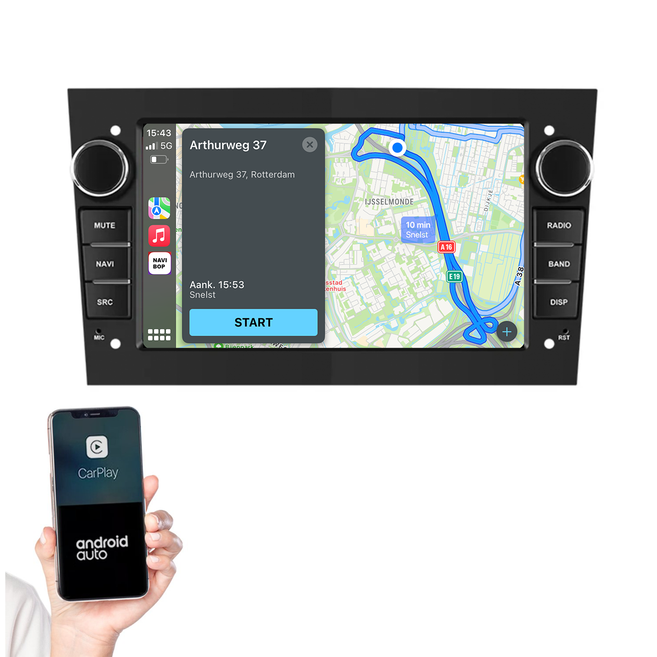 Opel Vivaro | Autoradio | 2003 t/m 2011 | Android 14 | Apple CarPlay & Android Auto