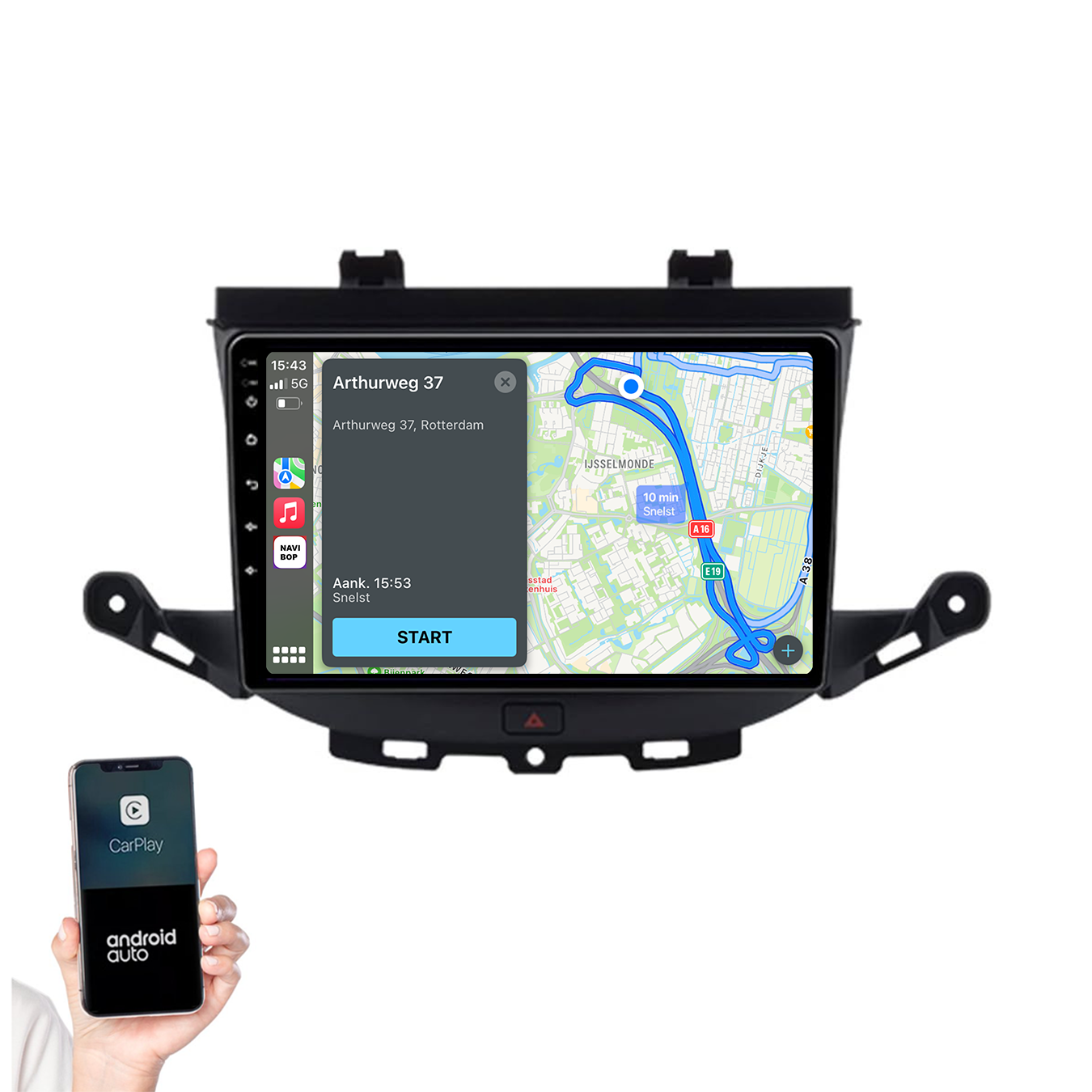 Opel Astra H | Autoradio | 2013 t/m 2021 | Android 14 | Apple CarPlay & Android Auto