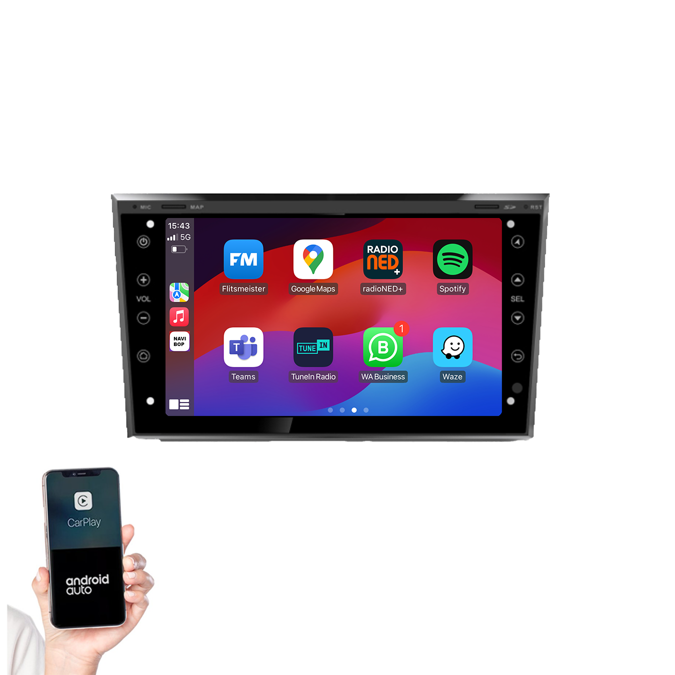 Opel Corsa D | Autoradio | 2005 t/m 2014 | Android 13 | Apple CarPlay & Android Auto