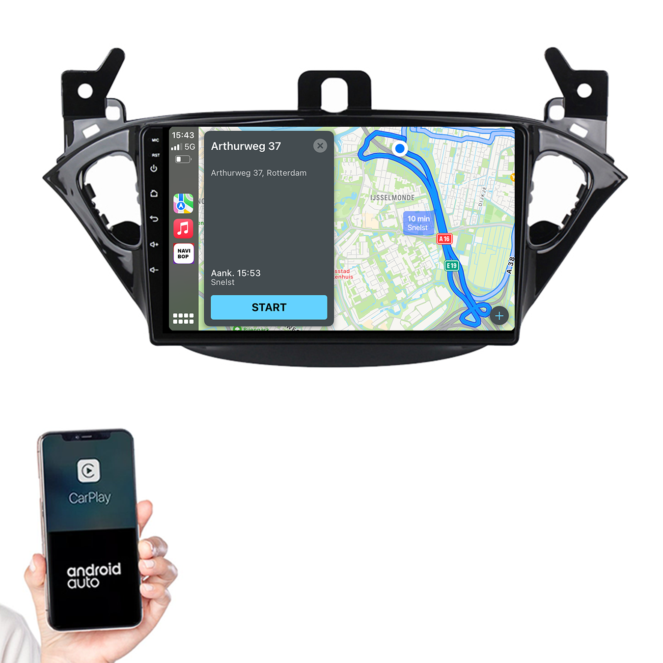 Opel Adam | Autoradio | 2015 t/m 2020 | Android 14 | Apple CarPlay & Android Auto