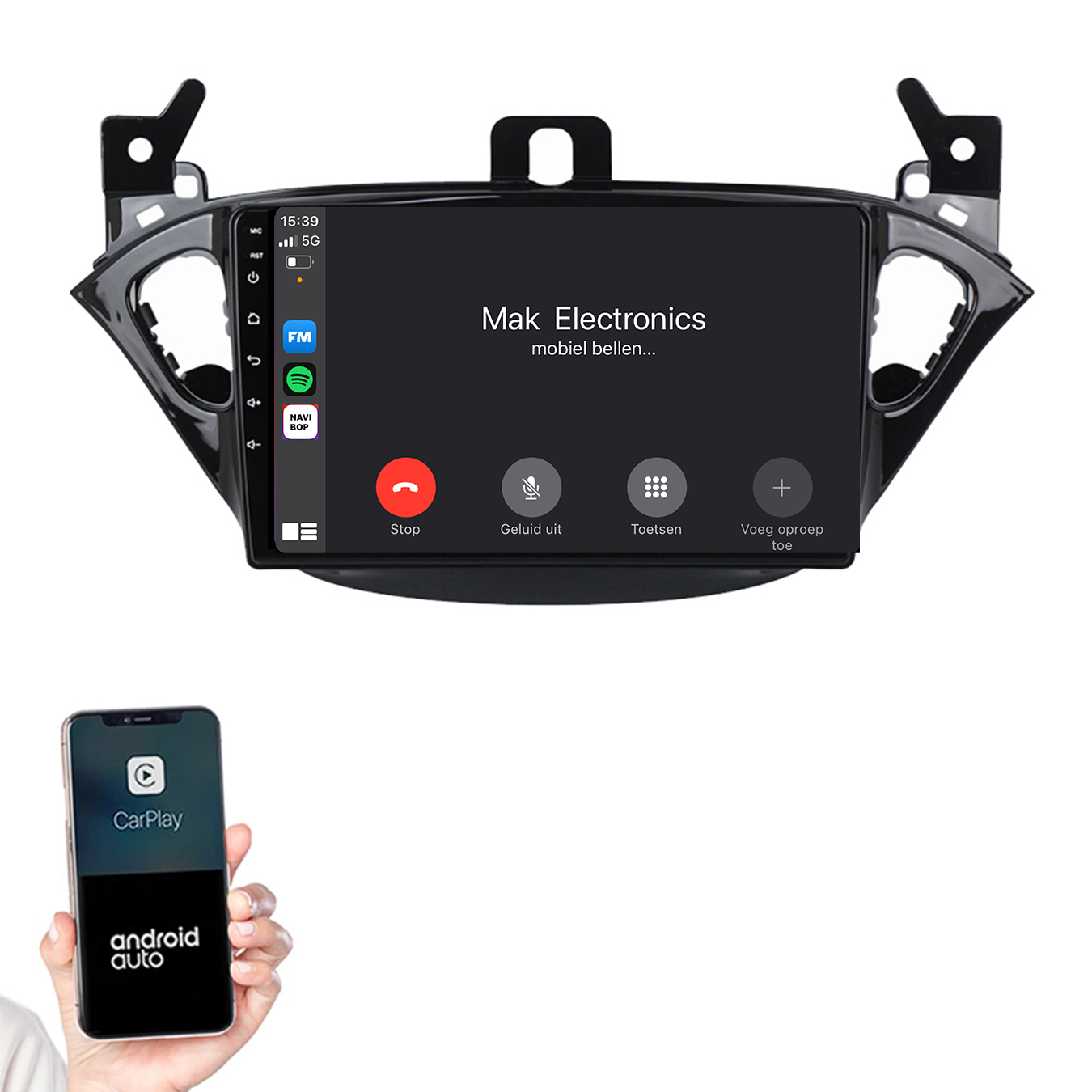 Opel Corsa E | Autoradio | 2015 t/m 2020 | Android 14 | Apple CarPlay & Android Auto