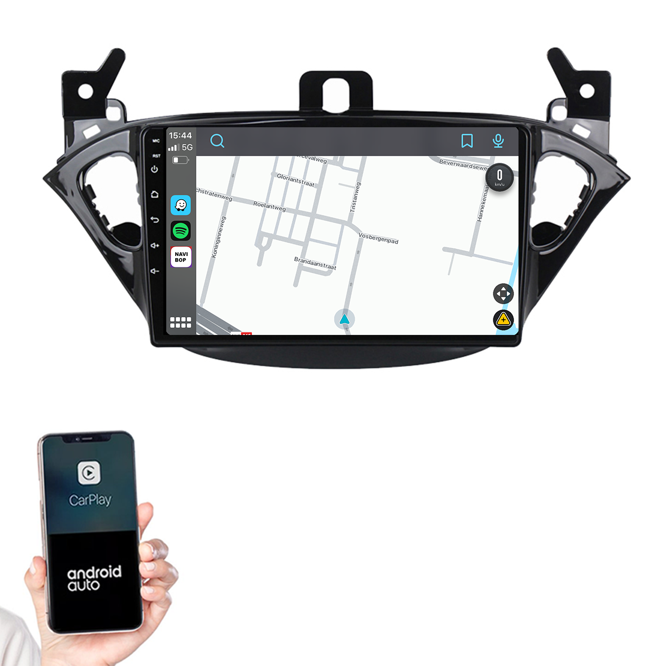 Opel Corsa E | Autoradio | 2015 t/m 2020 | Android 14 | Apple CarPlay & Android Auto