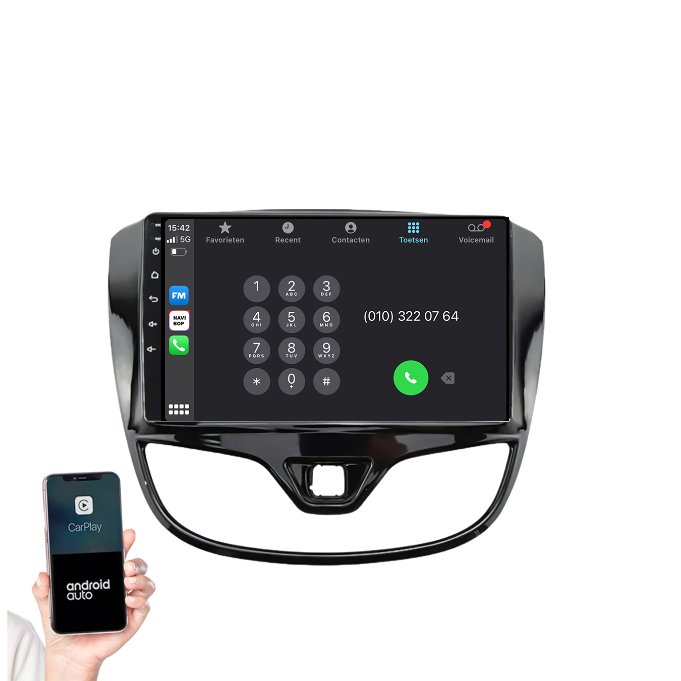 Opel Karl | Autoradio | 2015 t/m 2020 | Android 14 | Apple CarPlay & Android Auto