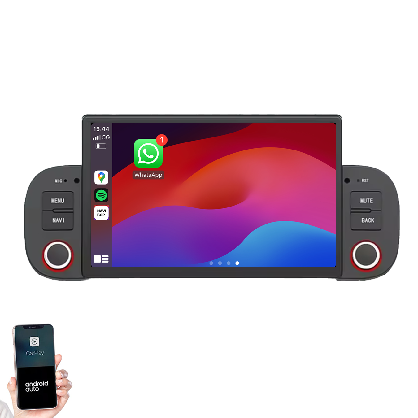 Fiat Panda | Autoradio | 2013 t/m 2020 | Android 14 | Apple CarPlay & Android Auto