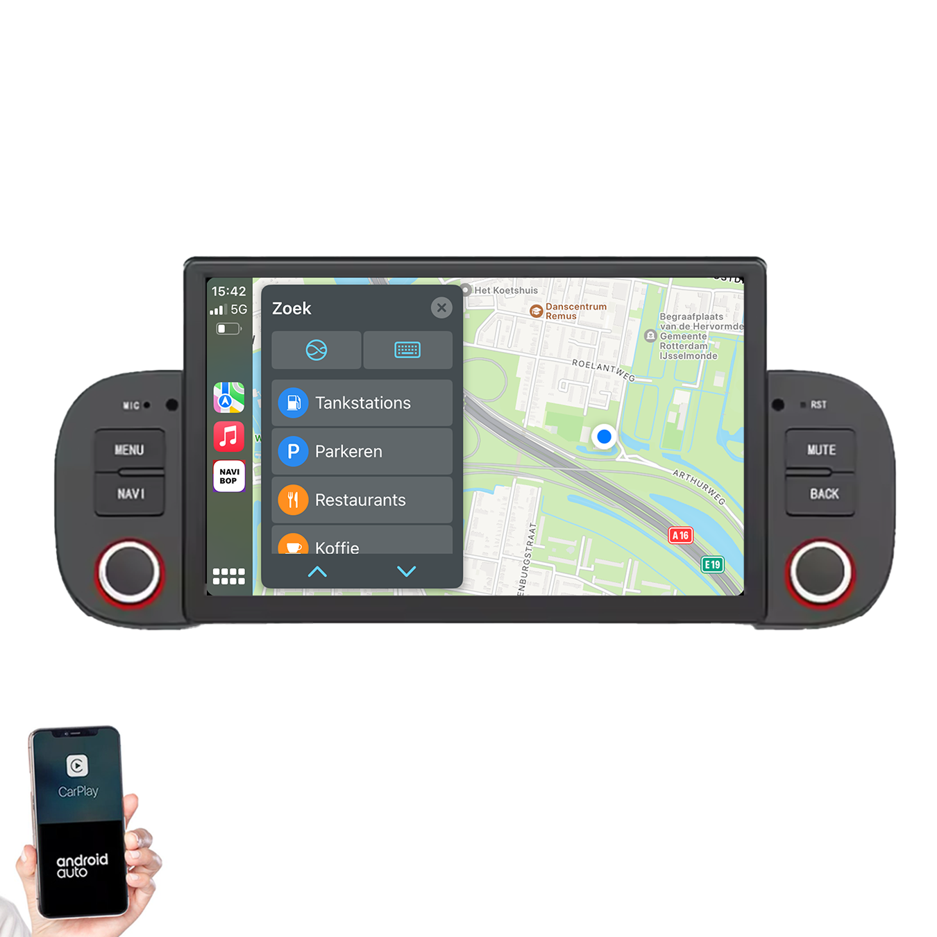 Fiat Panda | Autoradio | 2013 t/m 2020 | Android 14 | Apple CarPlay & Android Auto