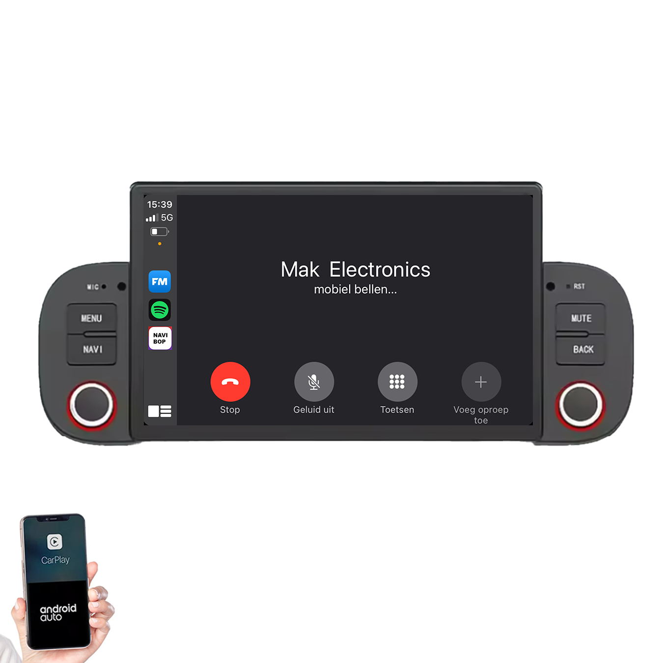 Fiat Panda | Autoradio | 2013 t/m 2020 | Android 14 | Apple CarPlay & Android Auto