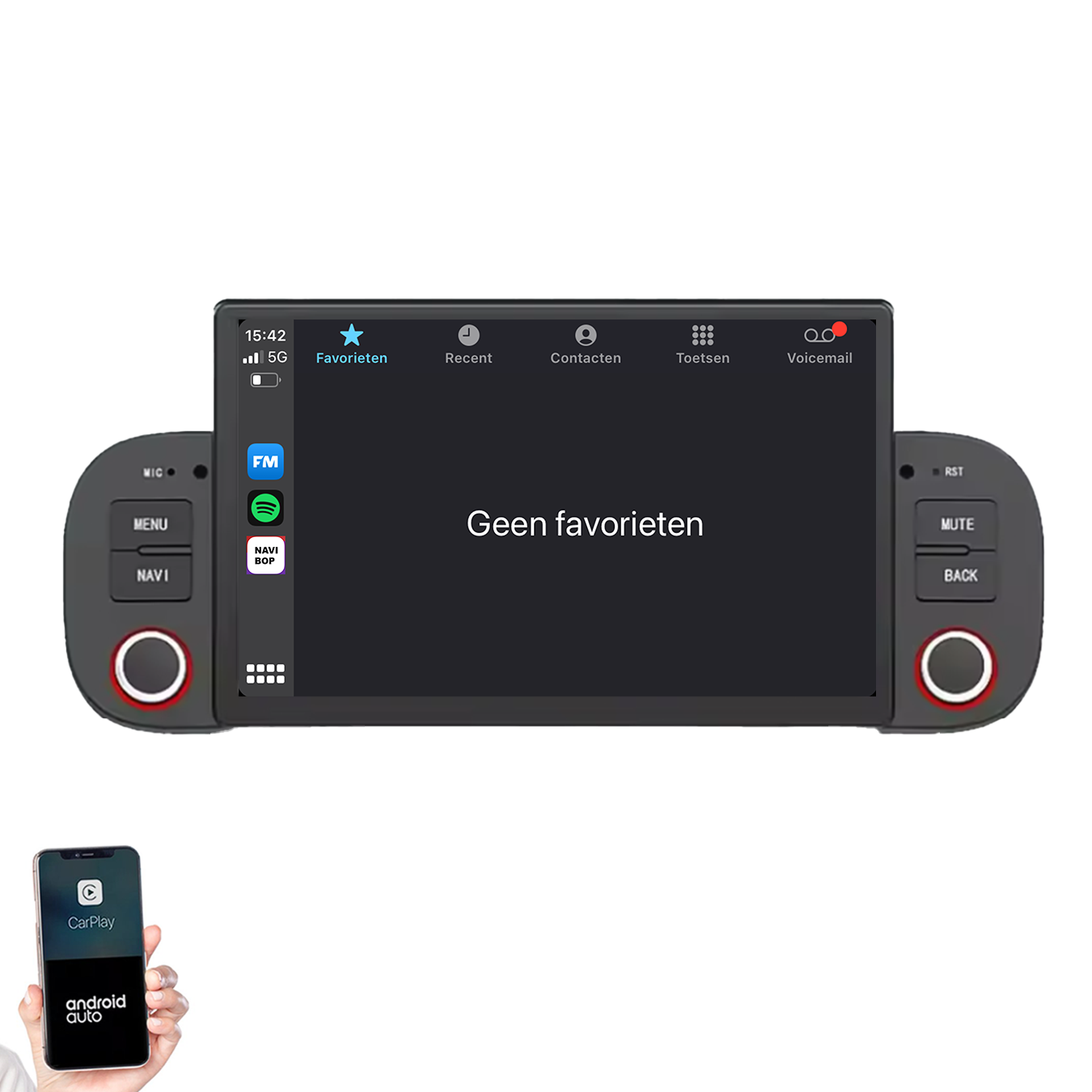 Fiat Panda | Autoradio | 2013 t/m 2020 | Android 14 | Apple CarPlay & Android Auto