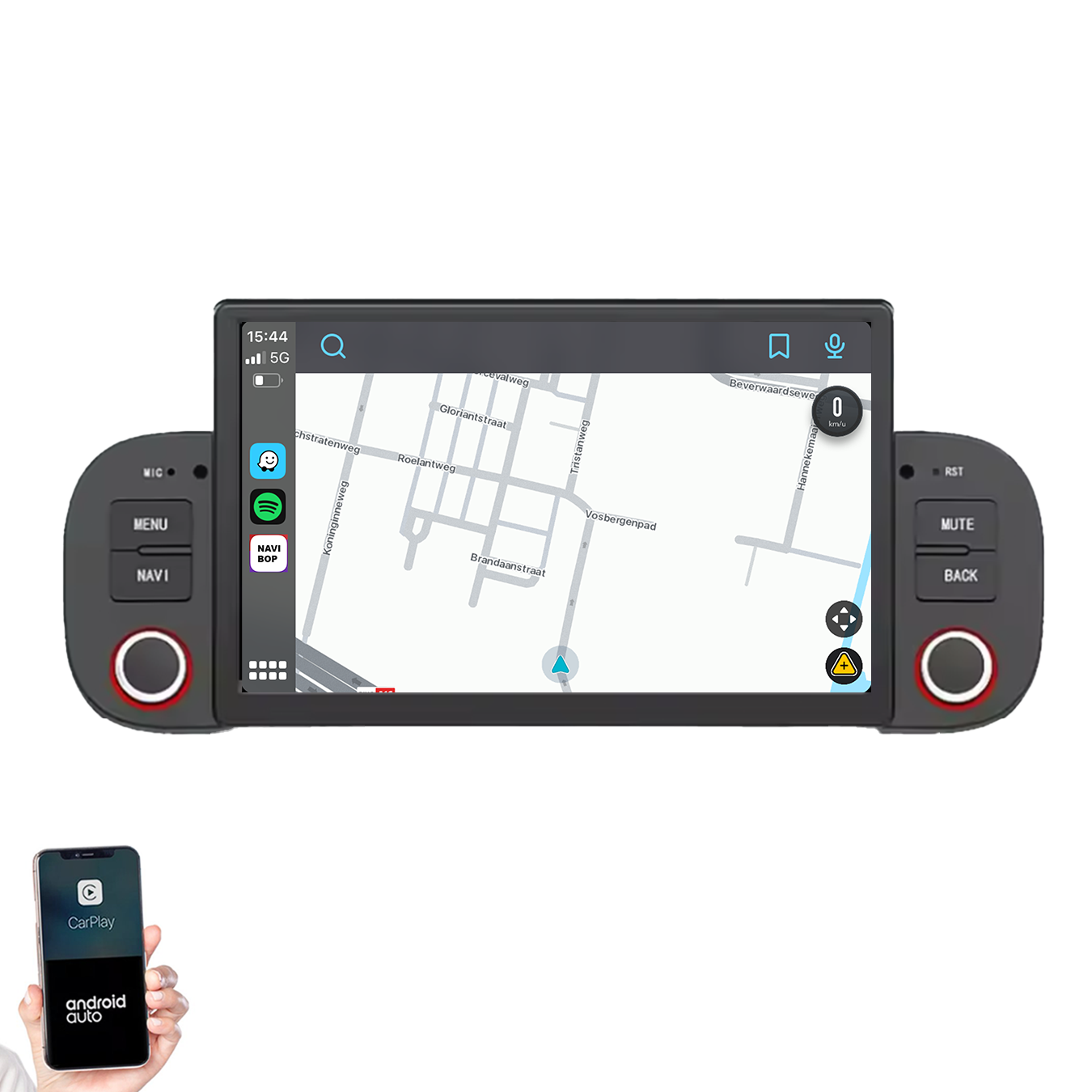 Fiat Panda | Autoradio | 2013 t/m 2020 | Android 14 | Apple CarPlay & Android Auto