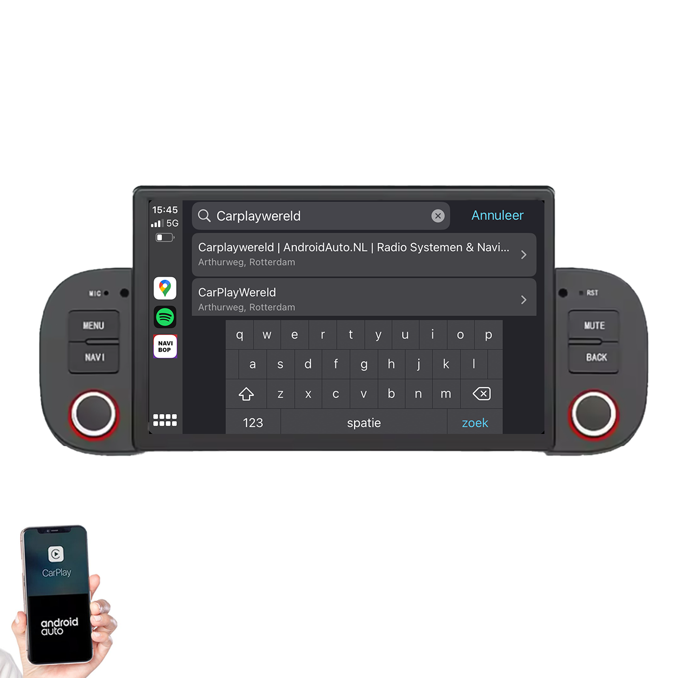 Fiat Panda | Autoradio | 2013 t/m 2020 | Android 14 | Apple CarPlay & Android Auto