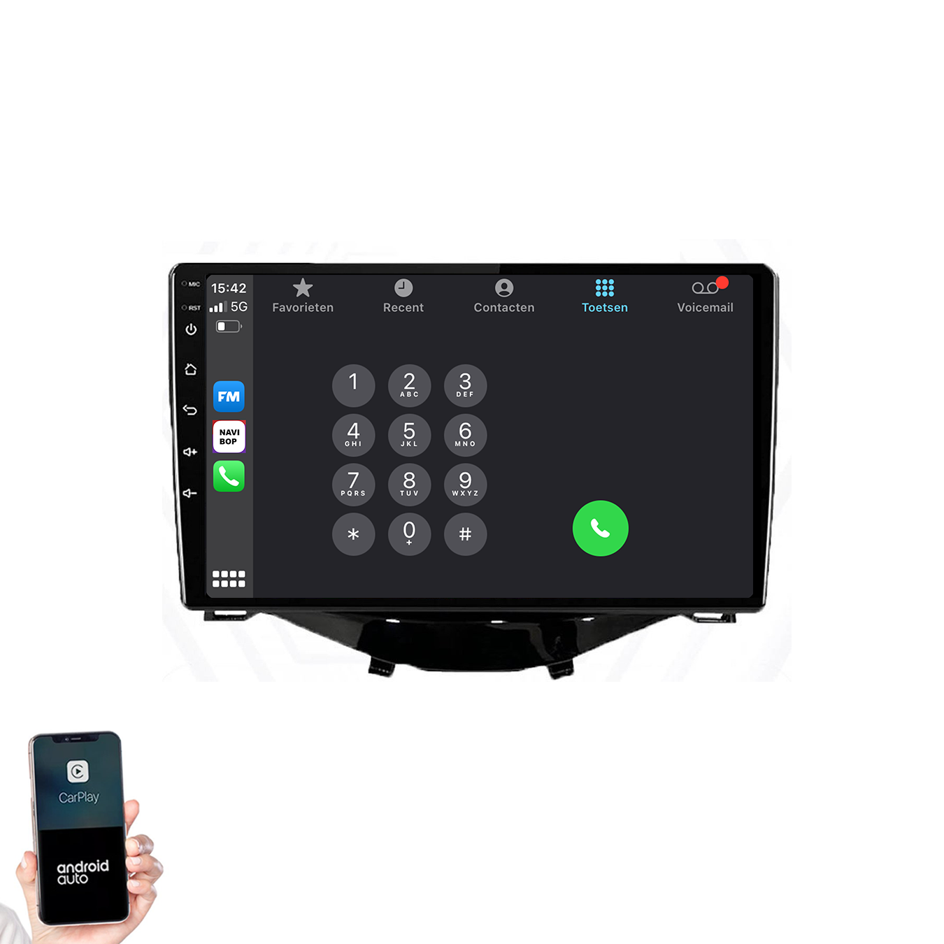 Citroen C1 | Autoradio | 2014 t/m 2020 | Android 14 | Apple CarPlay & Android Auto