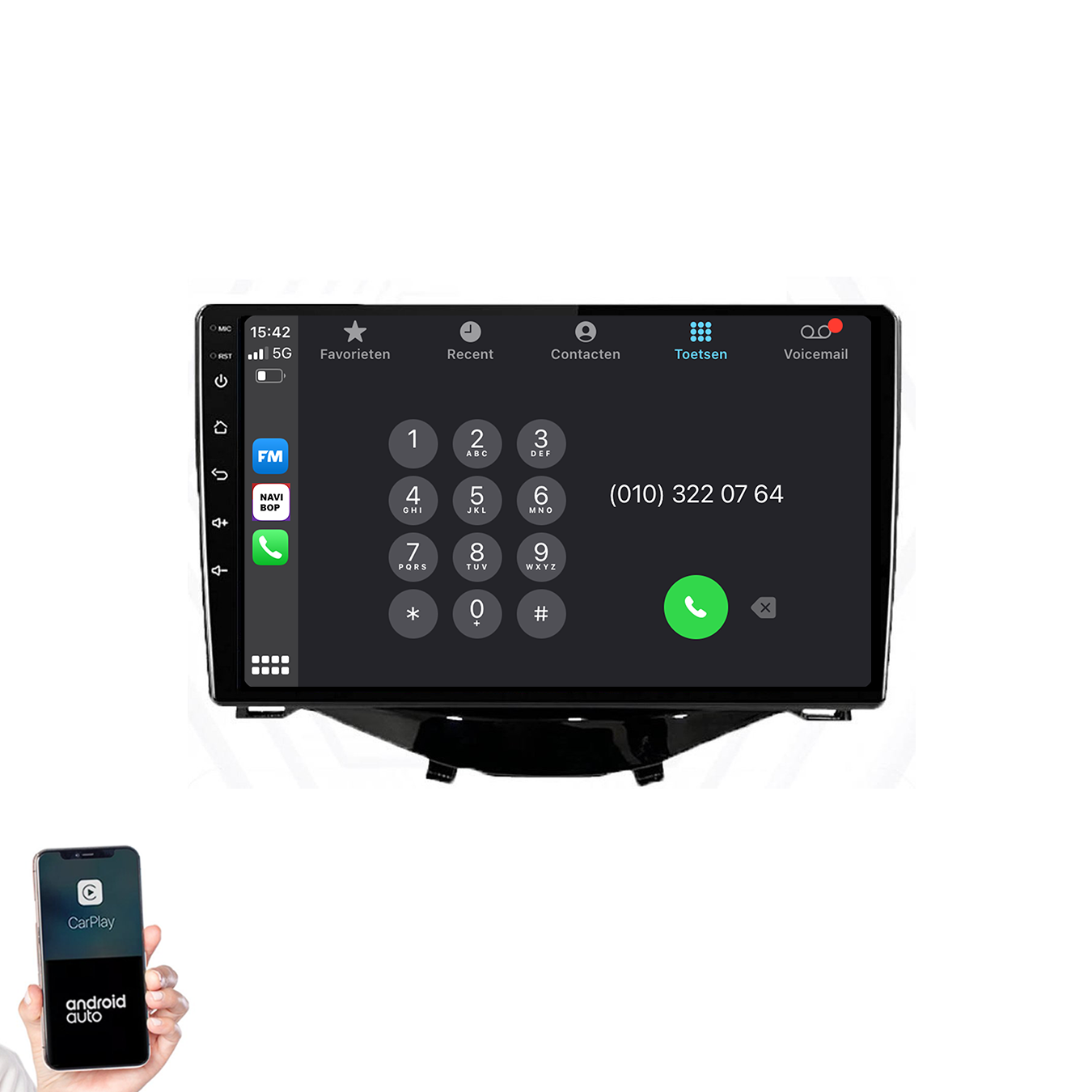 Citroen C1 | Autoradio | 2014 t/m 2020 | Android 14 | Apple CarPlay & Android Auto