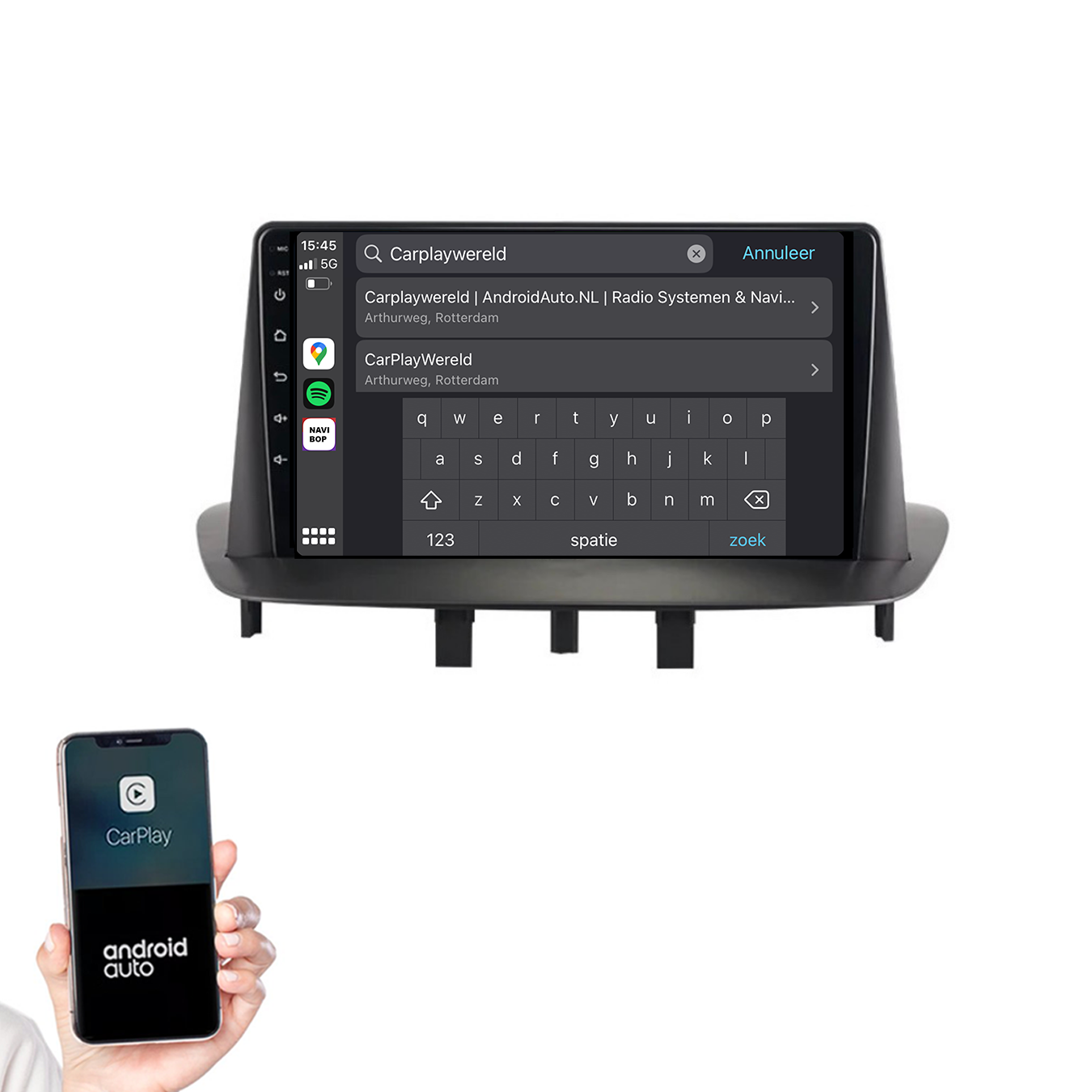 Renault Megane 3 | Autoradio | 2008 t/m 2015 | Android 14 | Apple CarPlay & Android Auto