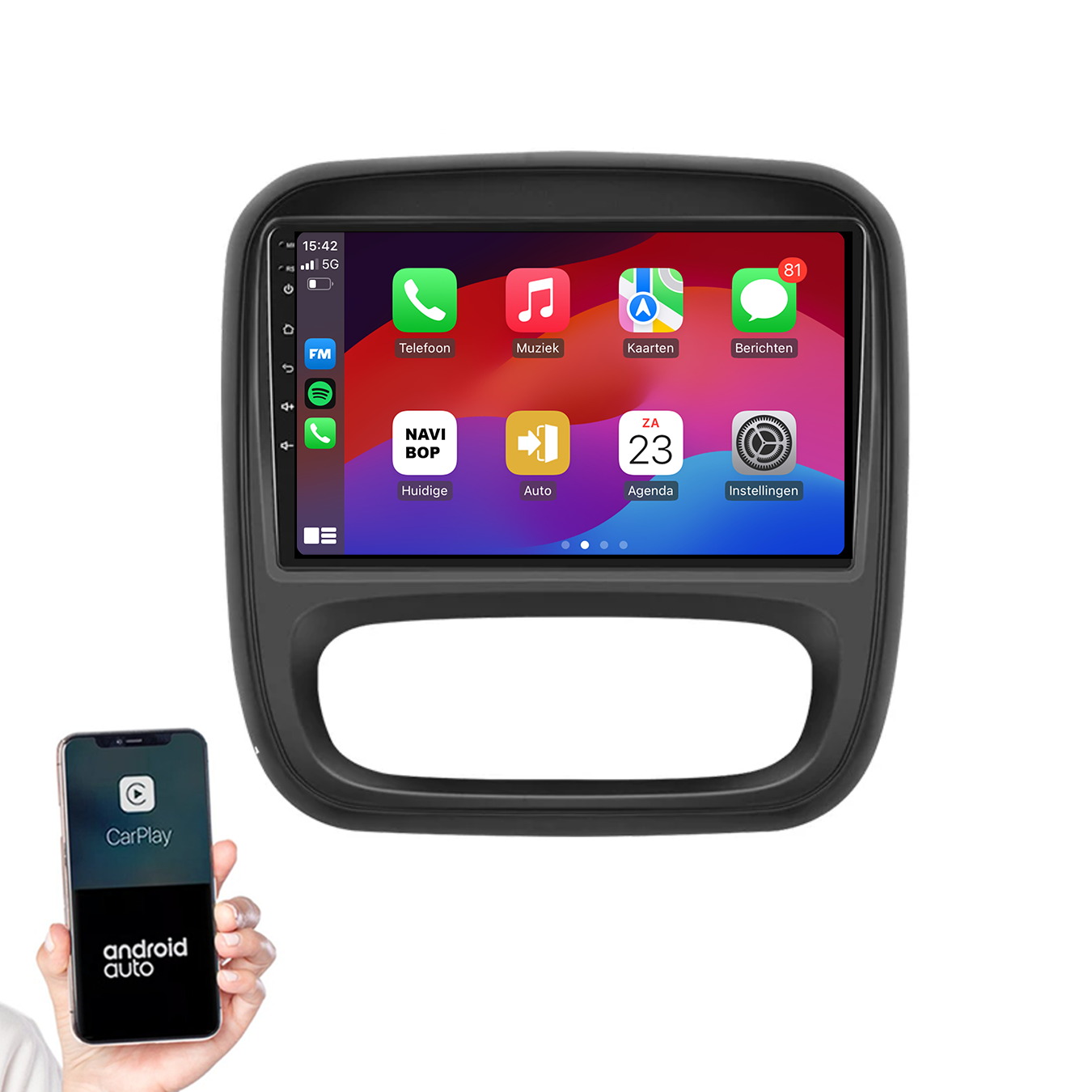 Renault Traffic | Autoradio | 2015 t/m 2021 | Android 14 | Apple CarPlay & Android Auto