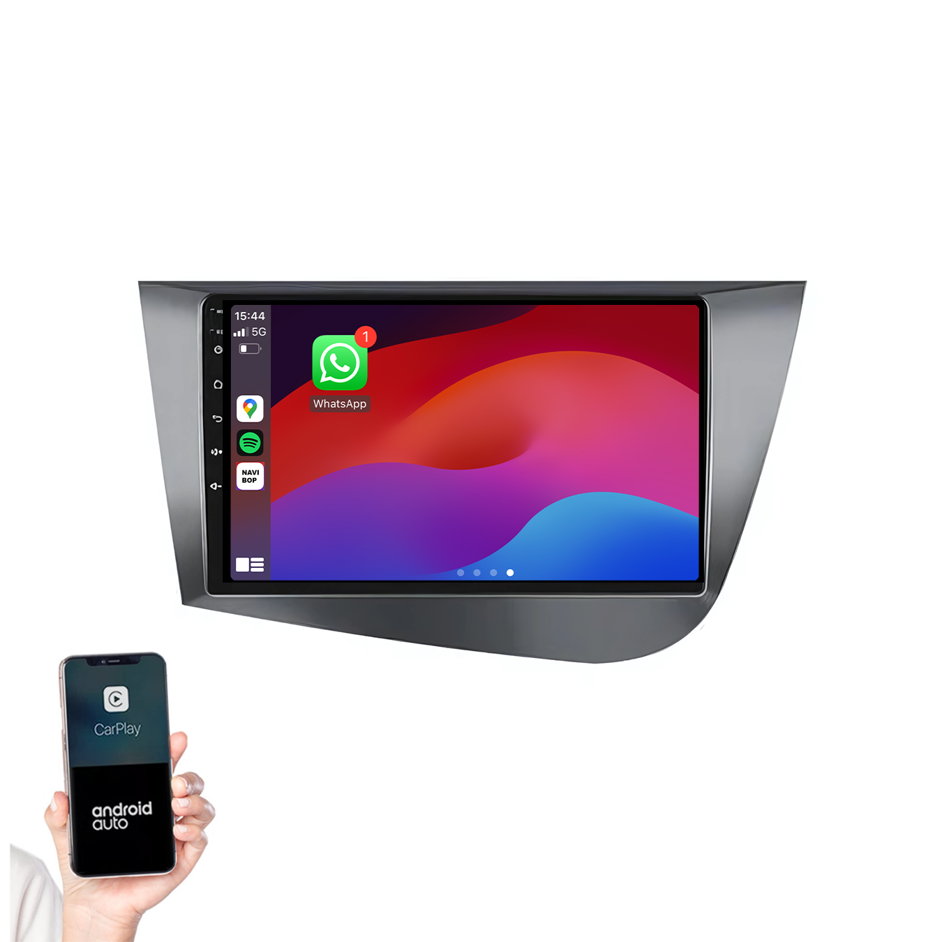 Seat Toledo | Autoradio | 2008 t/m 2016 | Android 14 | Apple CarPlay & Android Auto