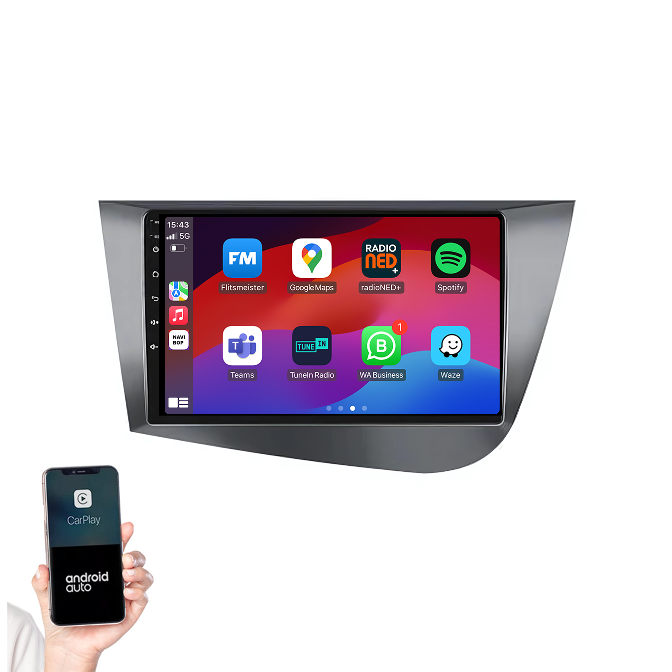 Seat Leon | Autoradio | 2005 t/m 2011 | Android 14 | Apple CarPlay & Android Auto