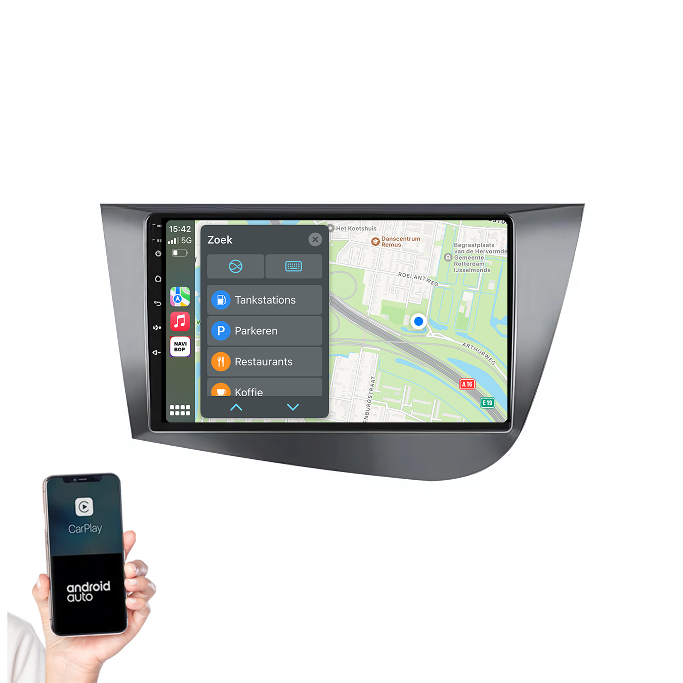 Seat Toledo | Autoradio | 2008 t/m 2016 | Android 14 | Apple CarPlay & Android Auto