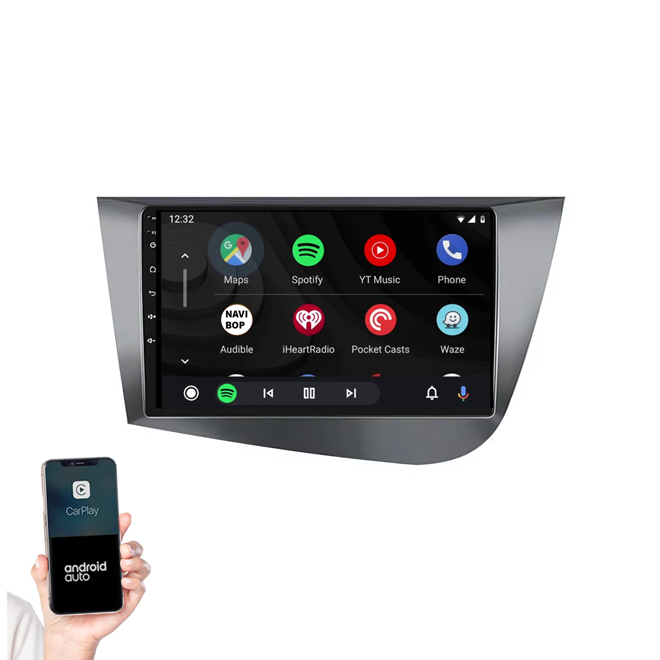 Seat Toledo | Autoradio | 2008 t/m 2016 | Android 14 | Apple CarPlay & Android Auto