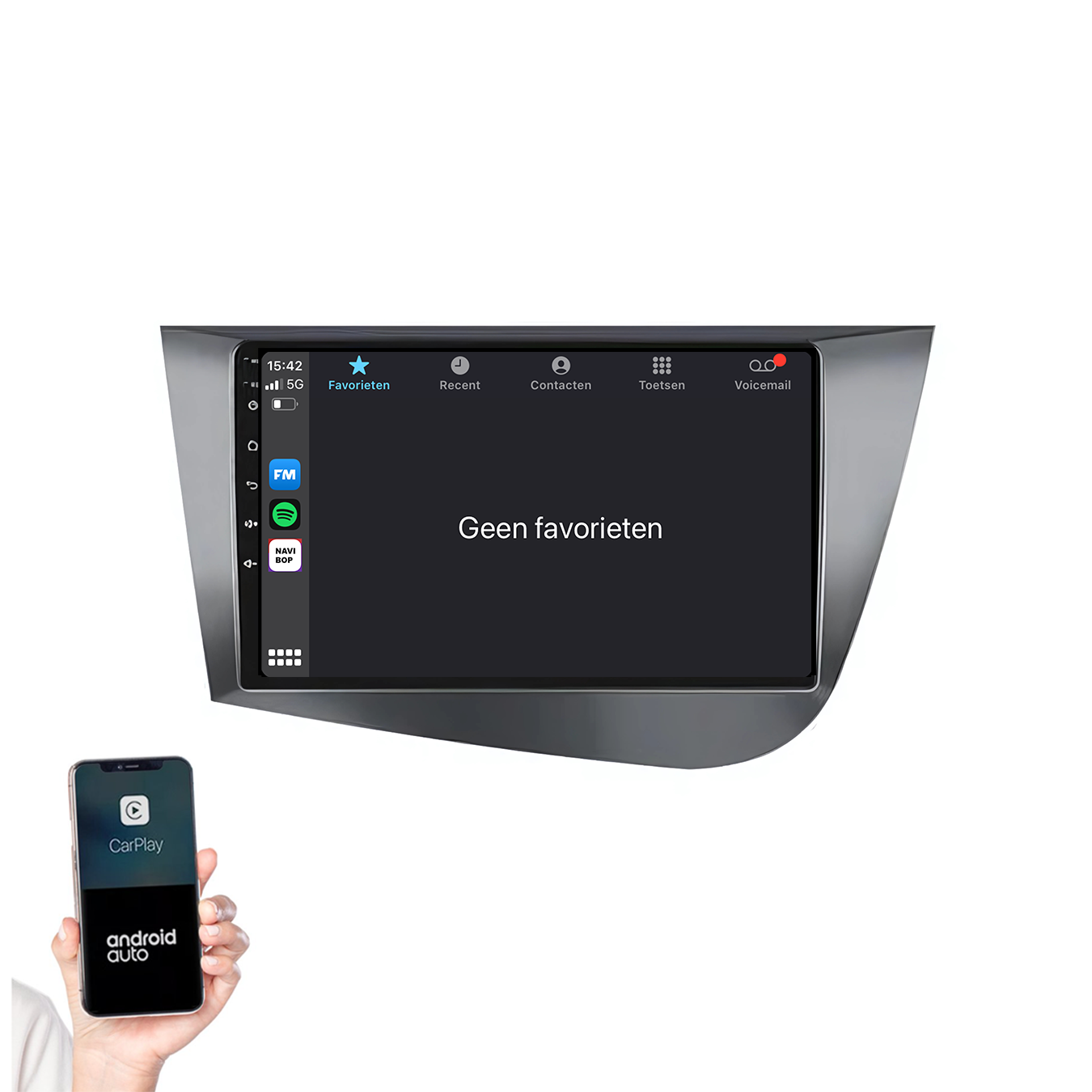Seat Toledo | Autoradio | 2008 t/m 2016 | Android 14 | Apple CarPlay & Android Auto
