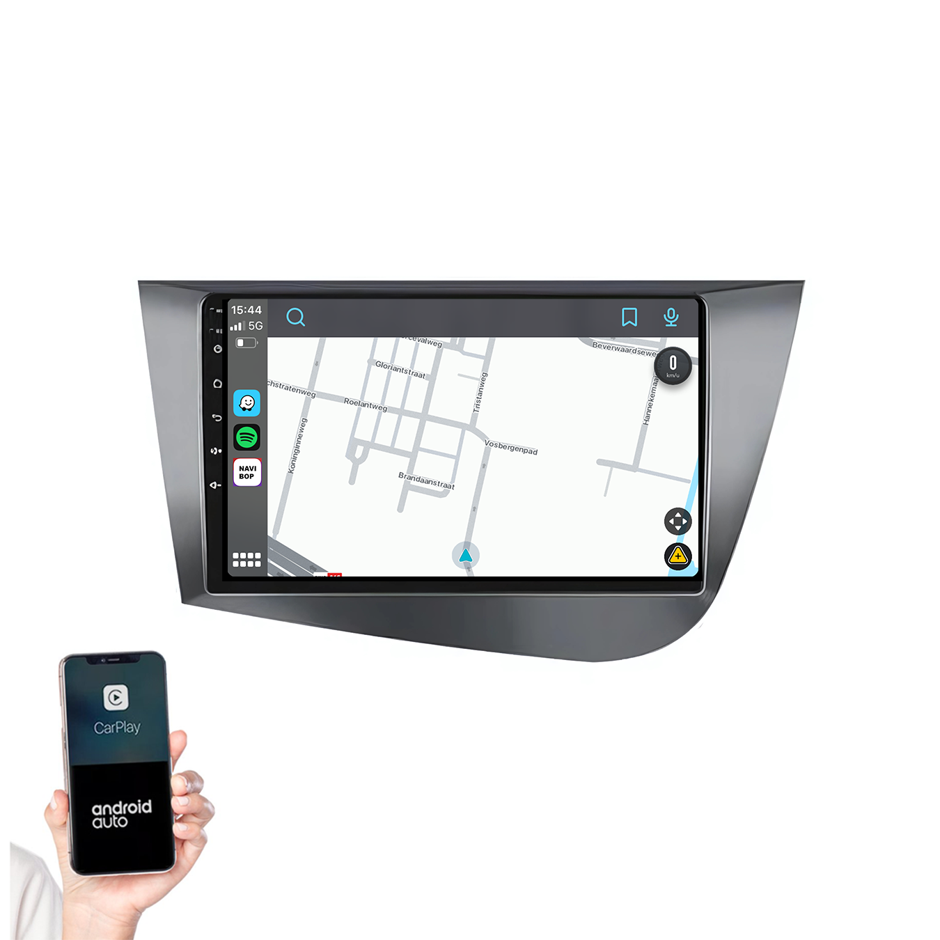Seat Toledo | Autoradio | 2008 t/m 2016 | Android 14 | Apple CarPlay & Android Auto