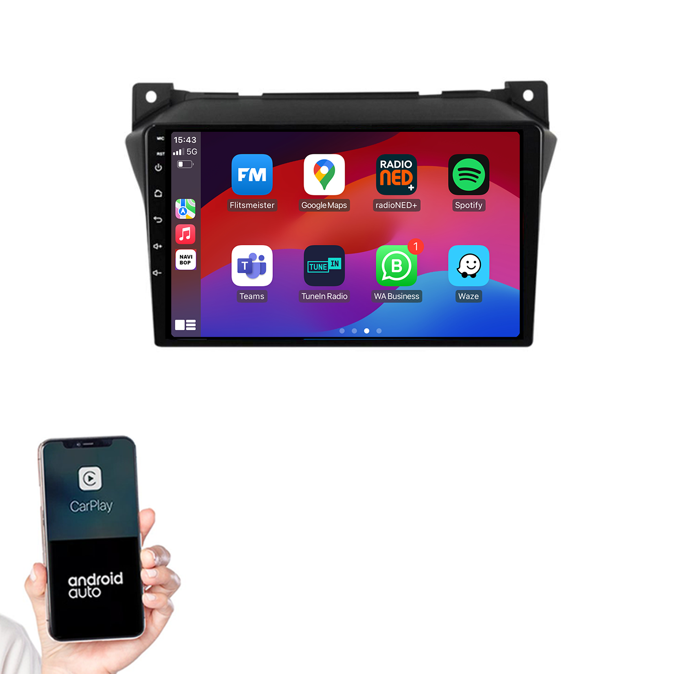 Suzuki Alto | Autoradio | 2009 t/m 2016 | Android 14 | Apple CarPlay & Android Auto