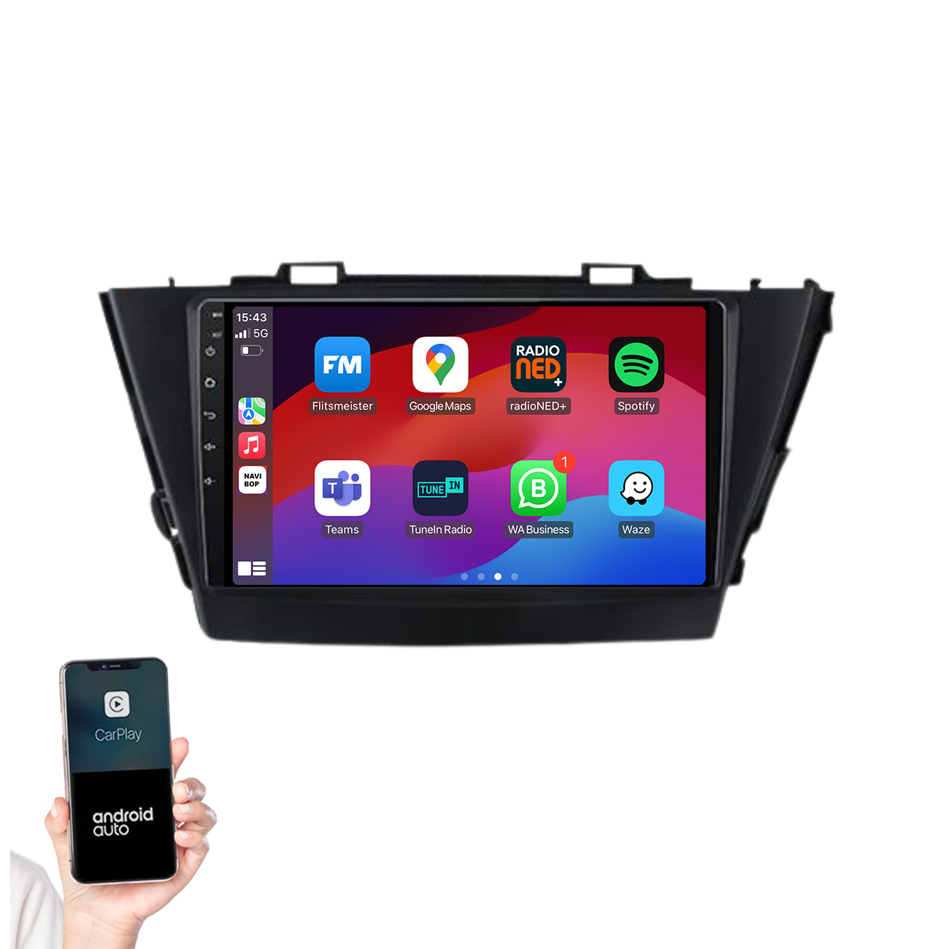 Toyota Prius Plus | Autoradio | 2010 t/m 2017 | Android 14 | Apple CarPlay & Android Auto