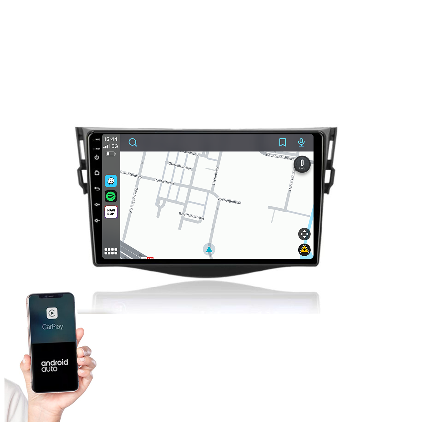 Toyota RAV-4 | Autoradio | 2006 t/m 2012 | Android 14 | Apple CarPlay & Android Auto