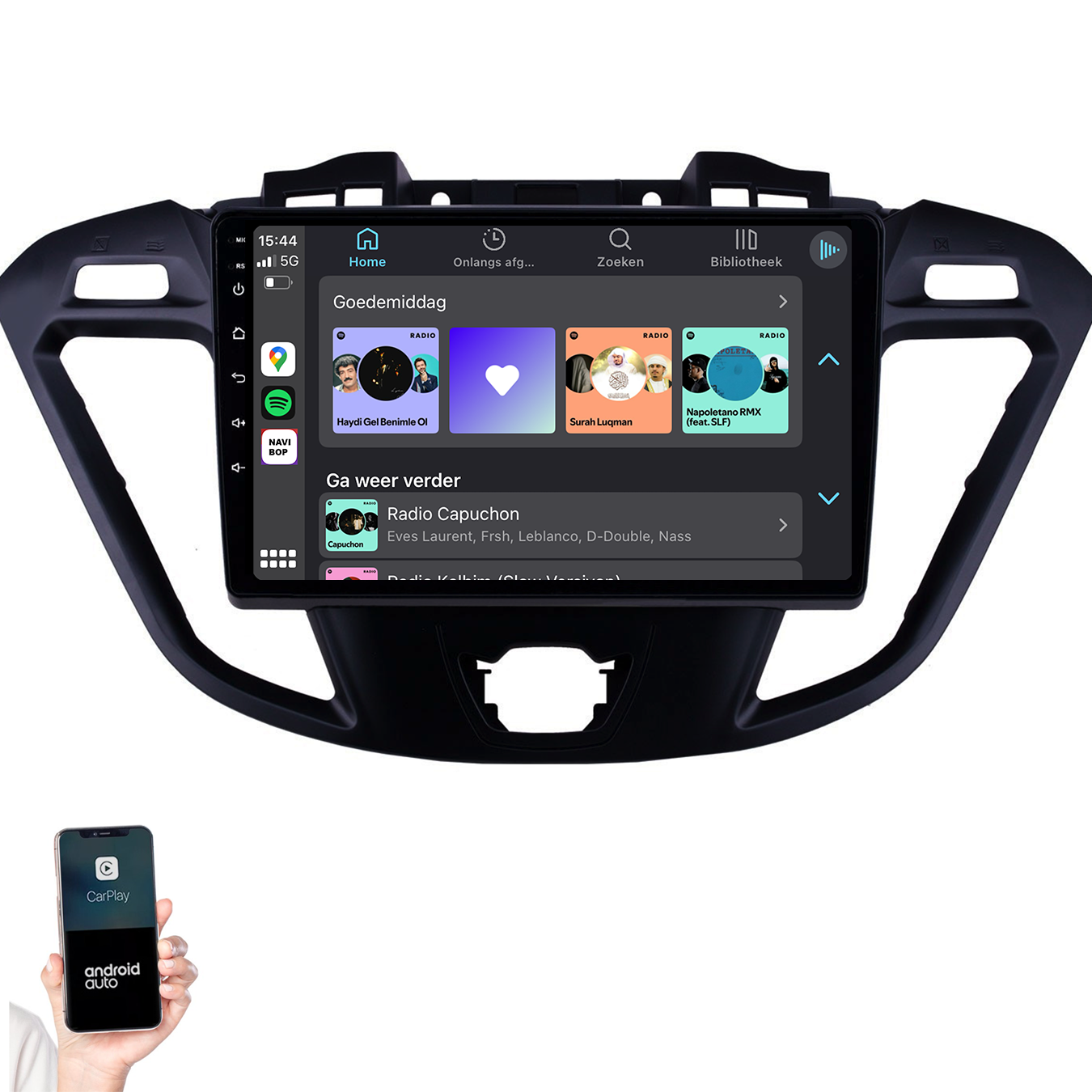 Ford Transit Custom | Autoradio | 2013 t/m 2019 | Android 14 | Apple CarPlay & Android Auto