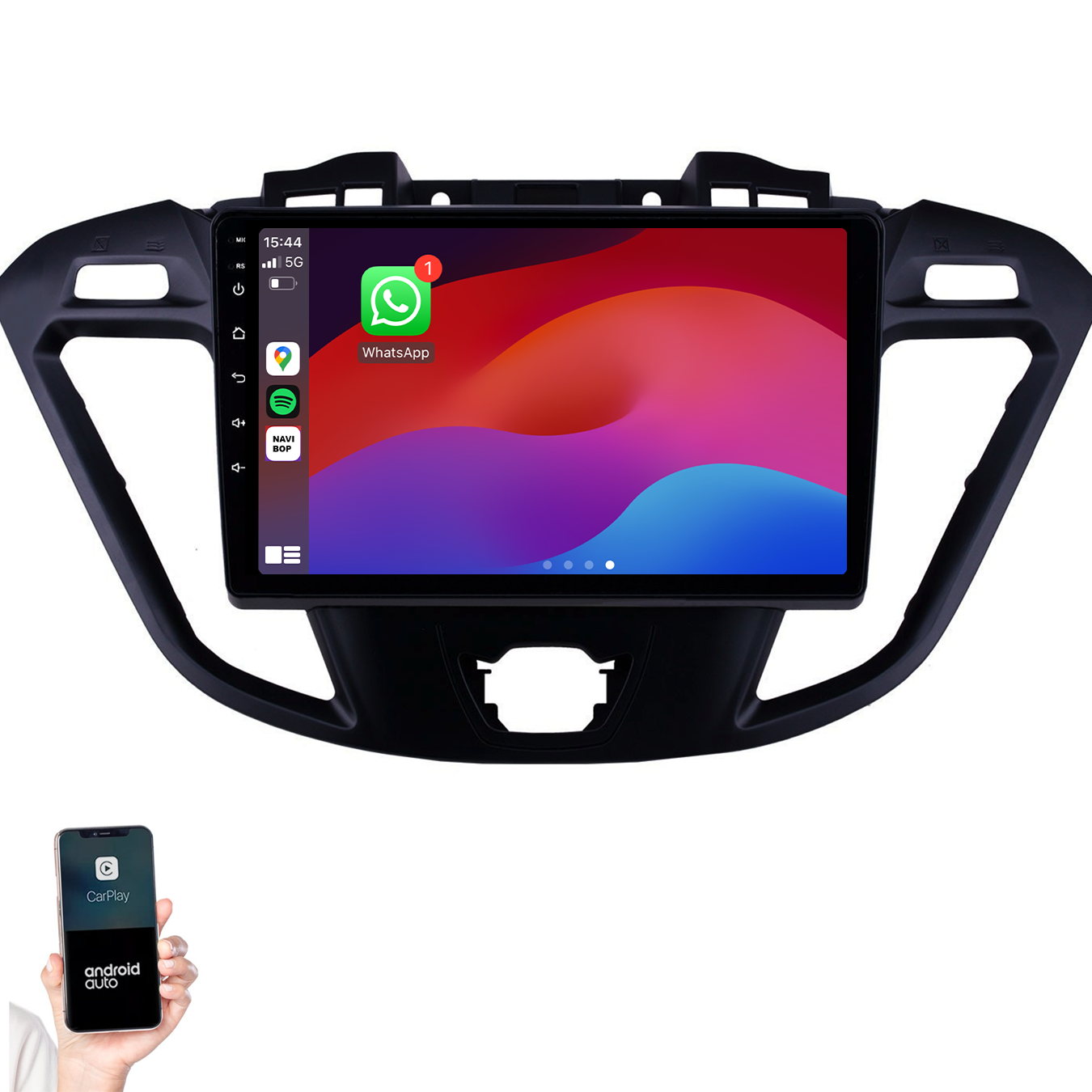 Ford Transit Custom | Autoradio | 2013 t/m 2019 | Android 14 | Apple CarPlay & Android Auto