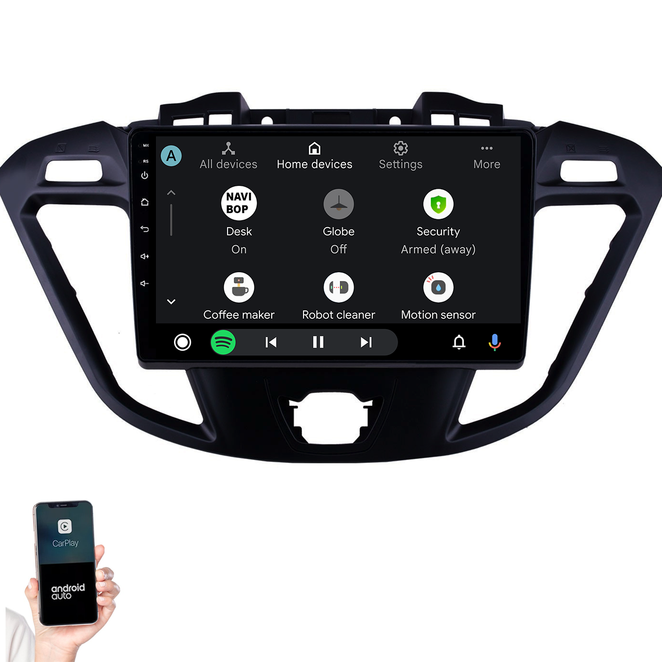 Ford Transit Custom | Autoradio | 2013 t/m 2019 | Android 14 | Apple CarPlay & Android Auto