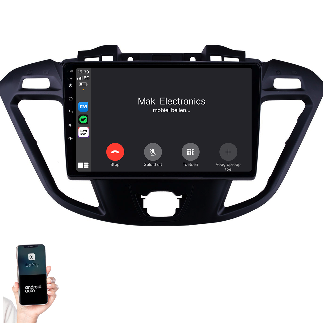 Ford Transit Custom | Autoradio | 2013 t/m 2019 | Android 14 | Apple CarPlay & Android Auto