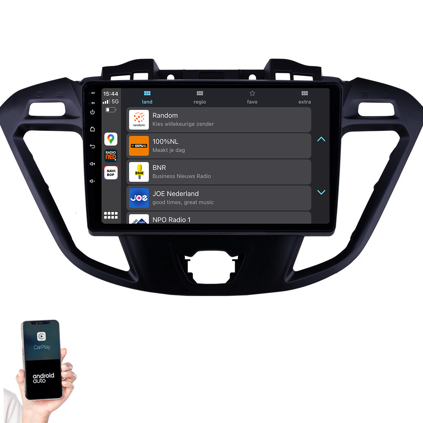 Ford Transit Custom | Autoradio | 2013 t/m 2019 | Android 14 | Apple CarPlay & Android Auto