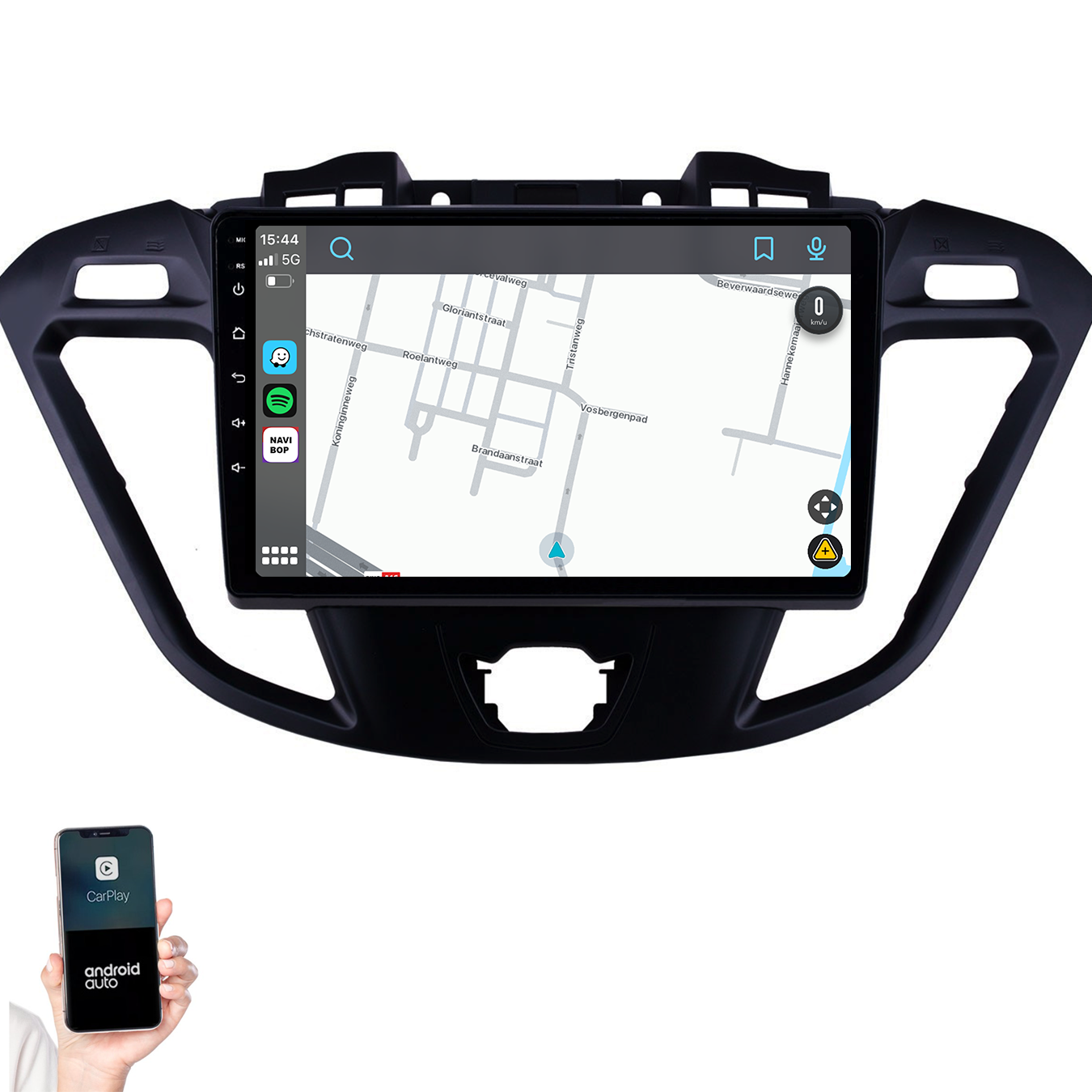 Ford Transit Custom | Autoradio | 2013 t/m 2019 | Android 14 | Apple CarPlay & Android Auto