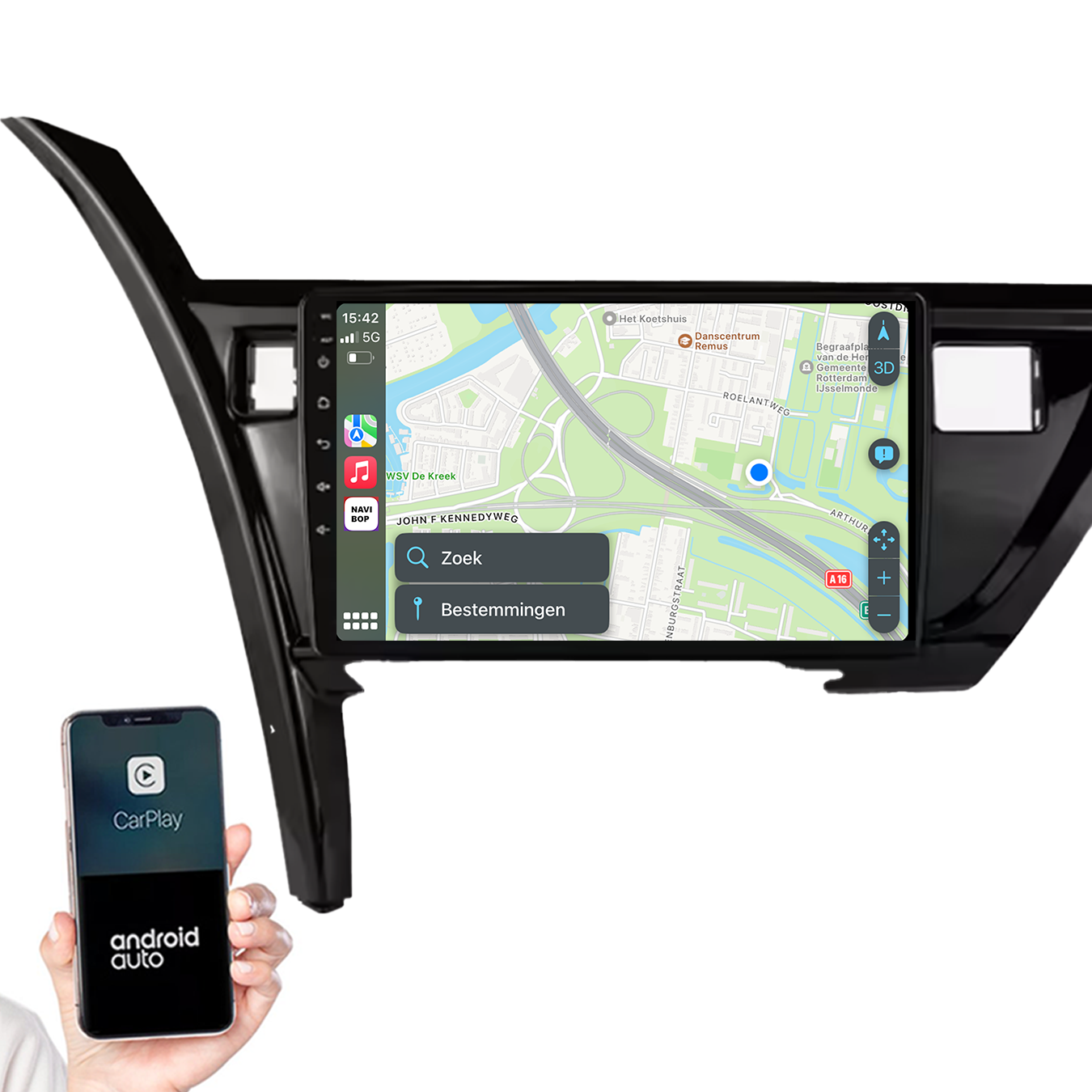 Toyota Auris | Autoradio | 2013 t/m 2018 | Android 14 | Apple CarPlay & Android Auto