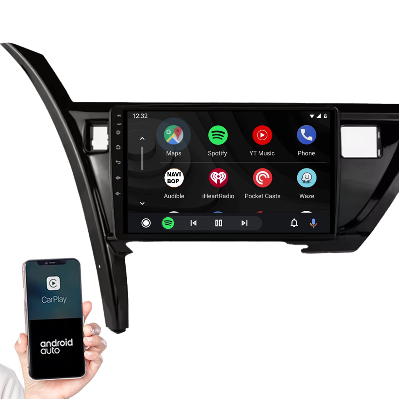 Toyota Auris | Autoradio | 2013 t/m 2018 | Android 14 | Apple CarPlay & Android Auto
