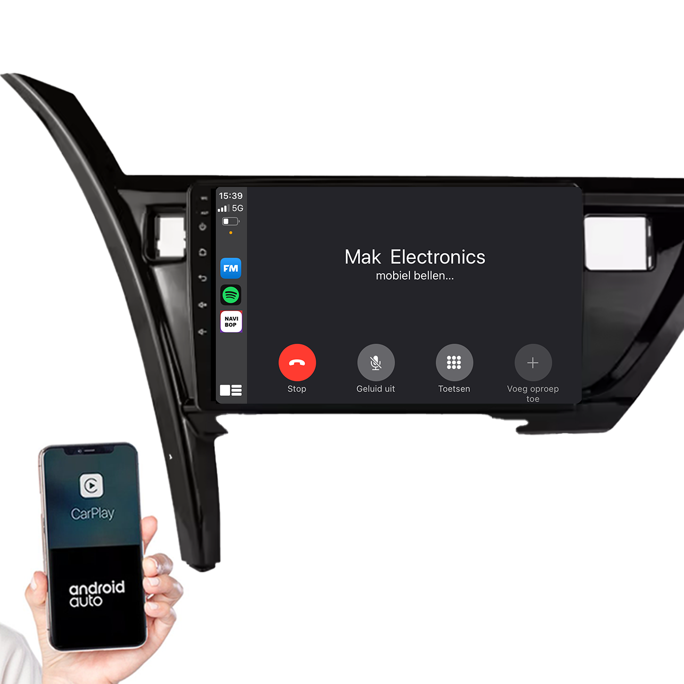 Toyota Auris | Autoradio | 2013 t/m 2018 | Android 14 | Apple CarPlay & Android Auto