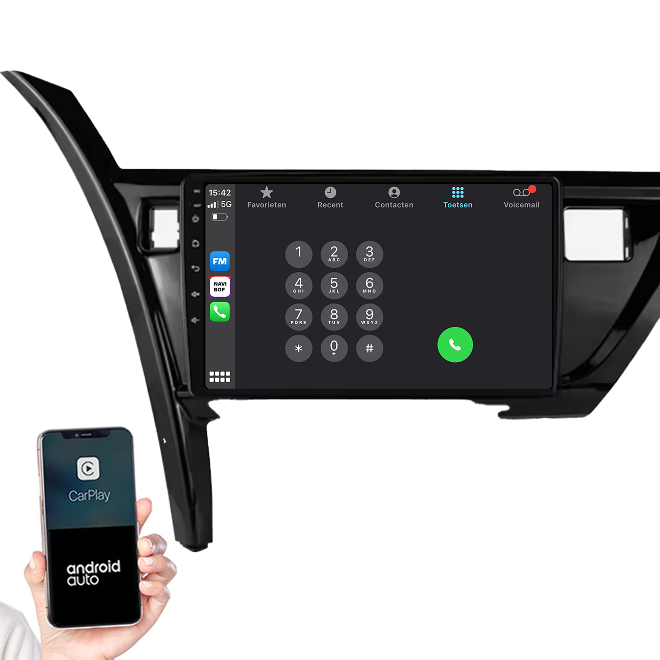 Toyota Auris | Autoradio | 2013 t/m 2018 | Android 14 | Apple CarPlay & Android Auto