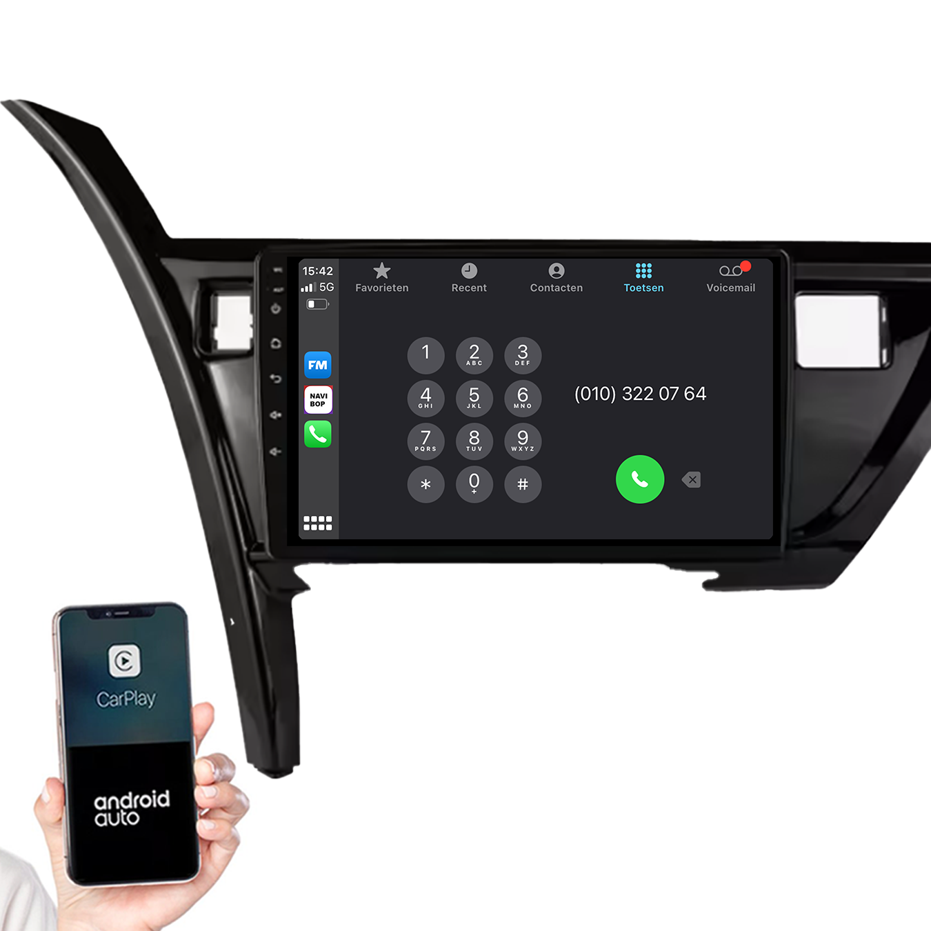 Toyota Auris | Autoradio | 2013 t/m 2018 | Android 14 | Apple CarPlay & Android Auto