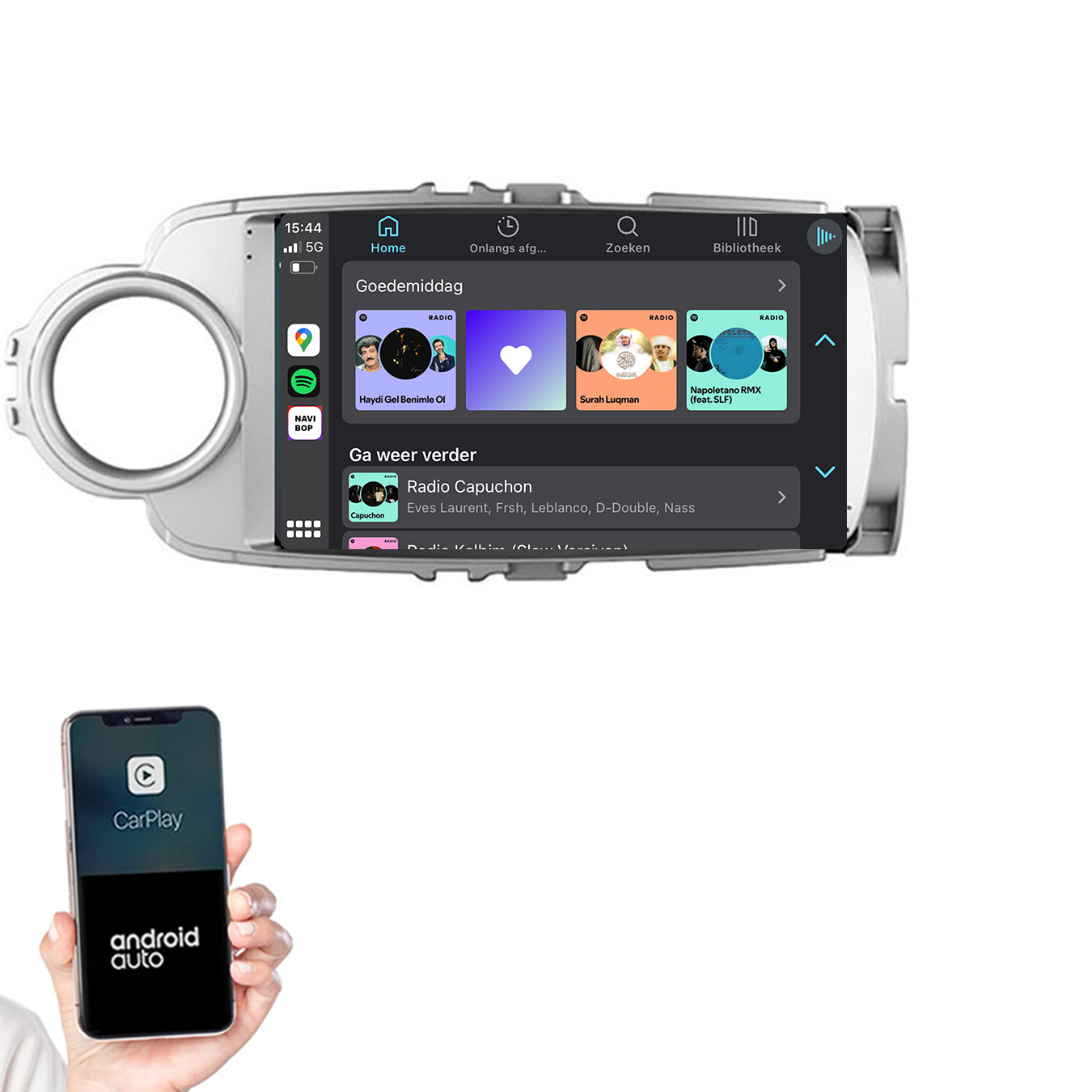 Toyota Yaris | Autoradio | 2011 t/m 2016 | Android 14 | Apple CarPlay & Android Auto
