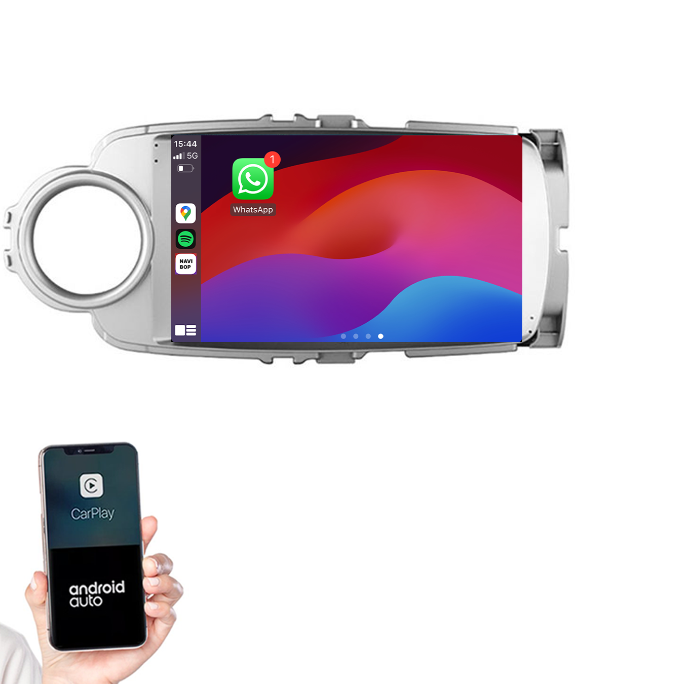 Toyota Yaris | Autoradio | 2011 t/m 2016 | Android 14 | Apple CarPlay & Android Auto