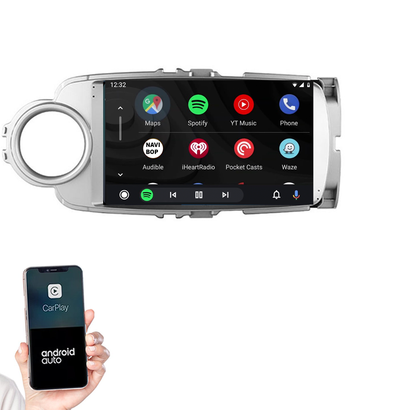 Toyota Yaris | Autoradio | 2011 t/m 2016 | Android 14 | Apple CarPlay & Android Auto