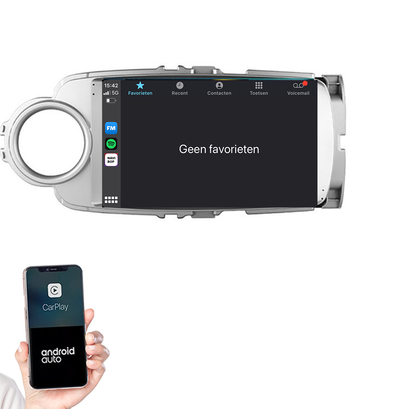 Toyota Yaris | Autoradio | 2011 t/m 2016 | Android 14 | Apple CarPlay & Android Auto