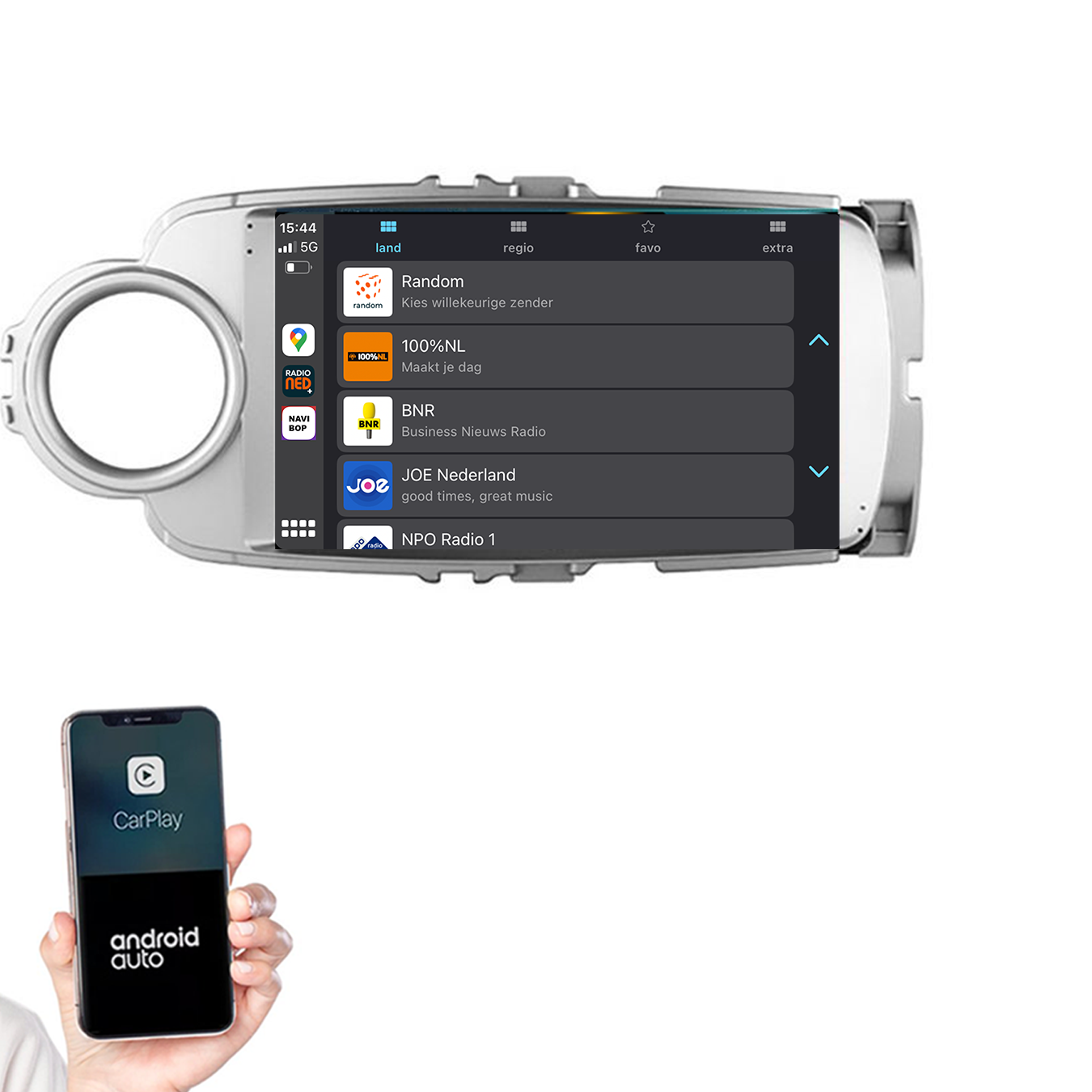 Toyota Yaris | Autoradio | 2011 t/m 2016 | Android 14 | Apple CarPlay & Android Auto