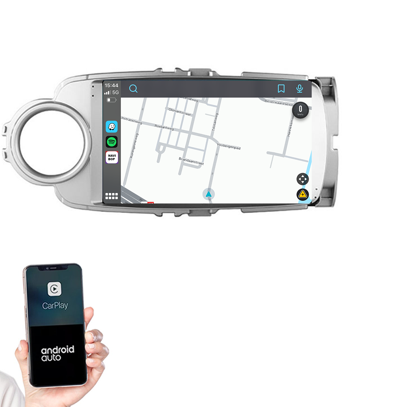 Toyota Yaris | Autoradio | 2011 t/m 2016 | Android 14 | Apple CarPlay & Android Auto