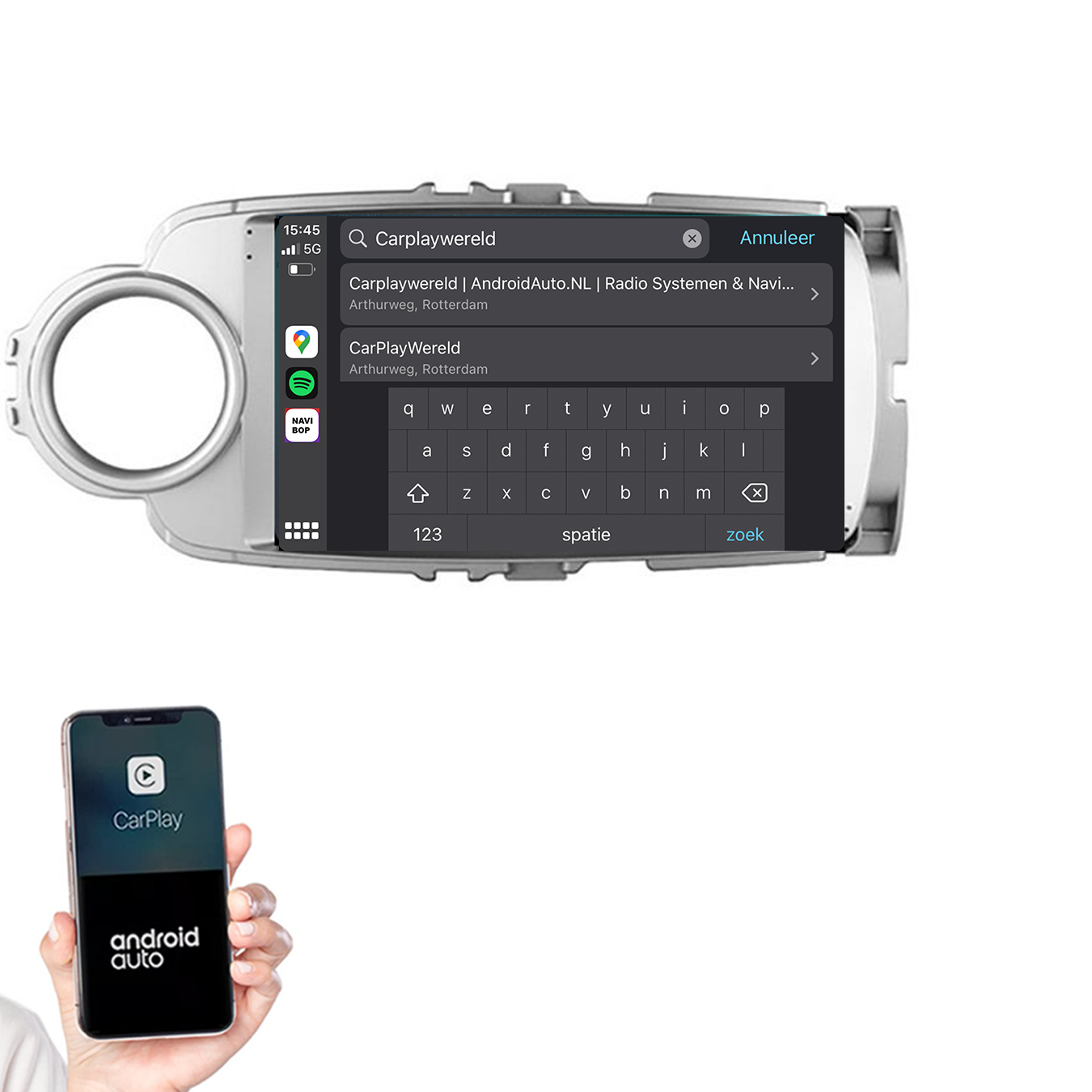 Toyota Yaris | Autoradio | 2011 t/m 2016 | Android 14 | Apple CarPlay & Android Auto