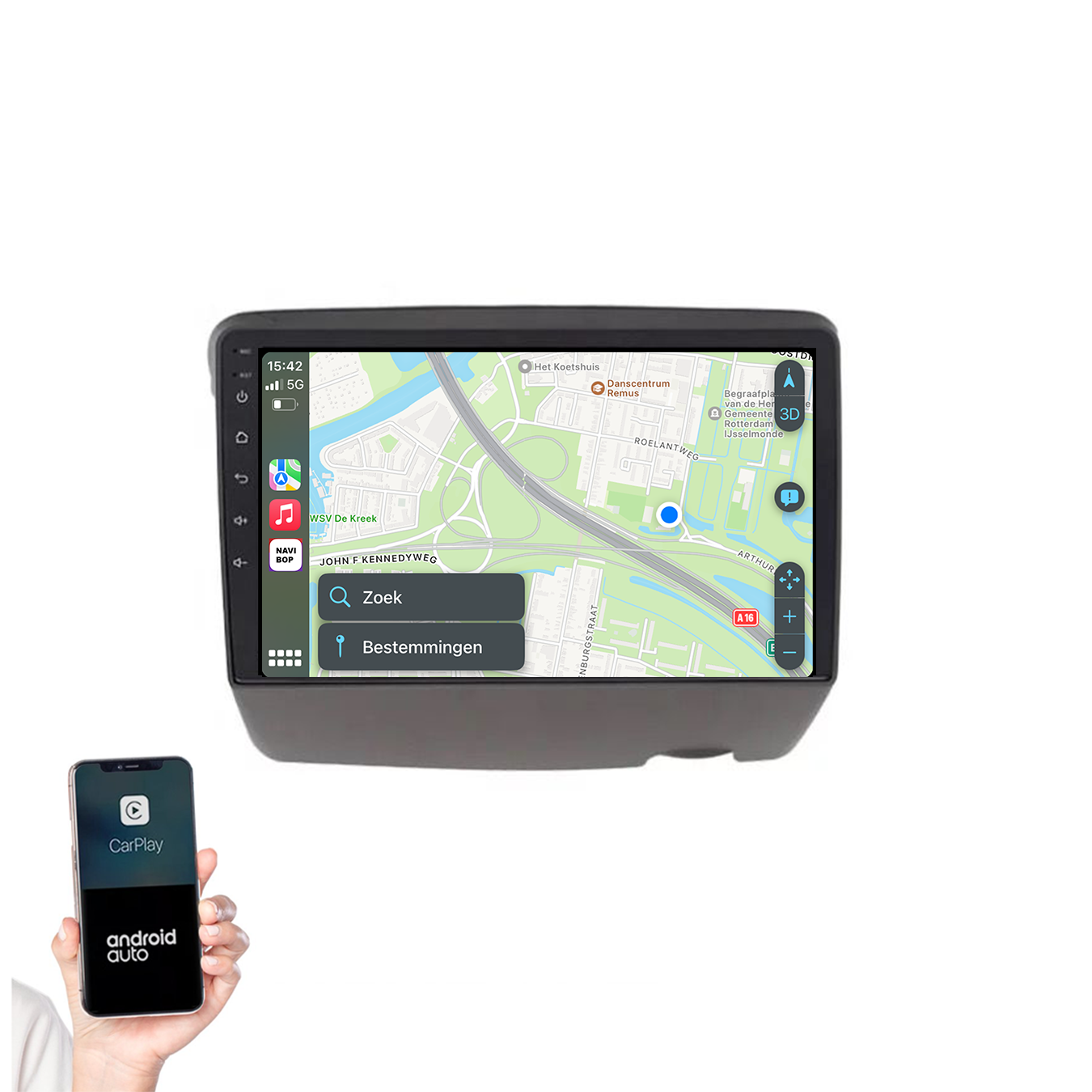 Toyota Yaris | Autoradio | 1995 t/m 2005 | Android 14 | Apple CarPlay & Android Auto