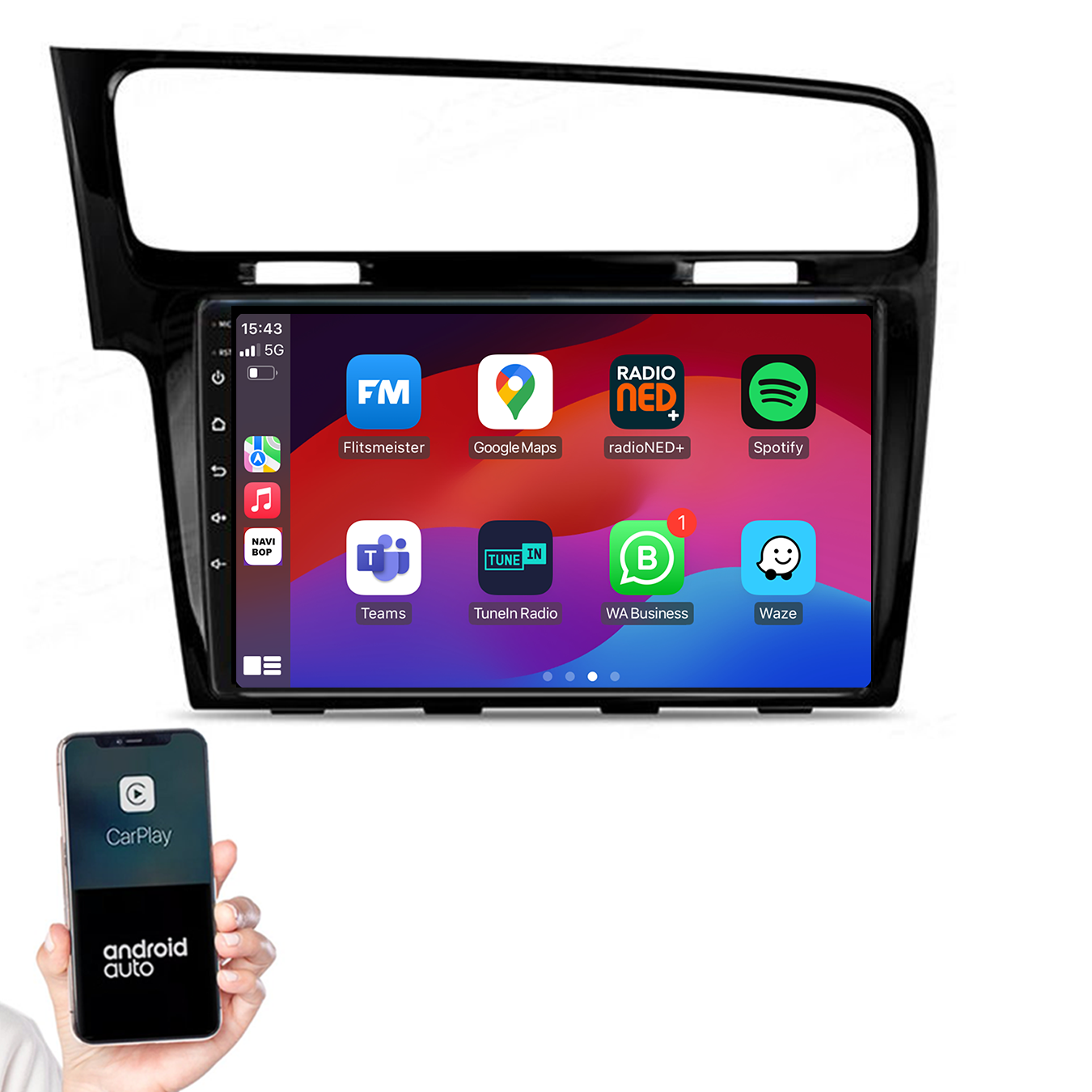 Volkswagen Golf 7 | Autoradio | 2013 t/m 2020 | Android 14 | Apple CarPlay & Android Auto