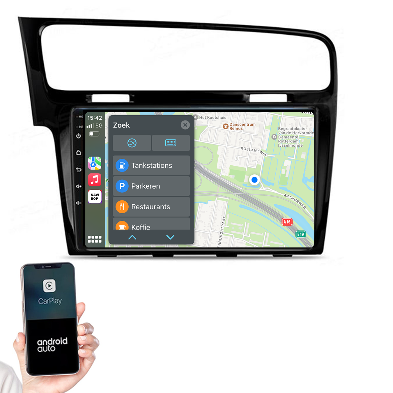 Volkswagen Golf 7 | Autoradio | 2013 t/m 2020 | Android 14 | Apple CarPlay & Android Auto