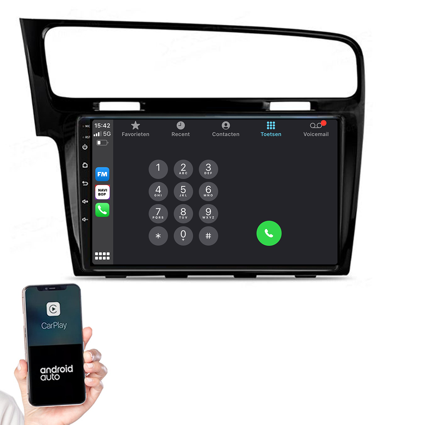 Volkswagen Golf 7 | Autoradio | 2013 t/m 2020 | Android 14 | Apple CarPlay & Android Auto